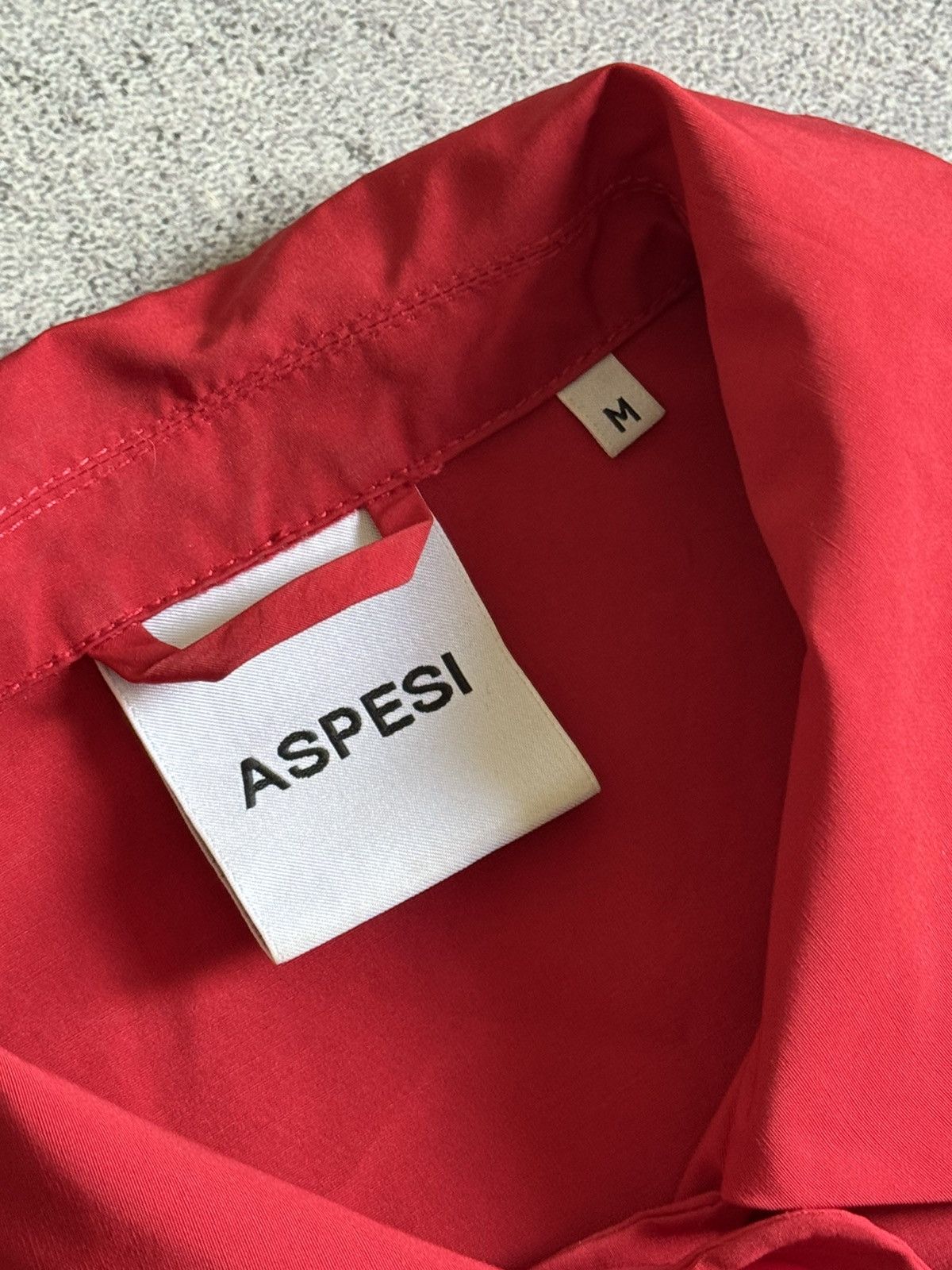 Aspesi × Designer Aspesi M button up red jacket light coat Size M / US 6-8 / IT 42-44 - 4 Thumbnail