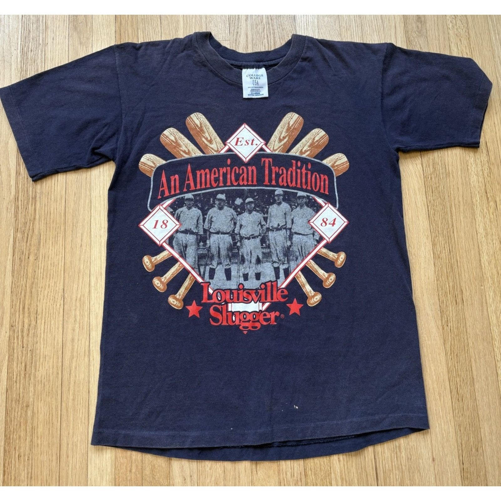 Other Vintage 80s Louisville Slugger T-Shirt Size XL Baseball Size US XL / EU 56 / 4 - 1 Thumbnail