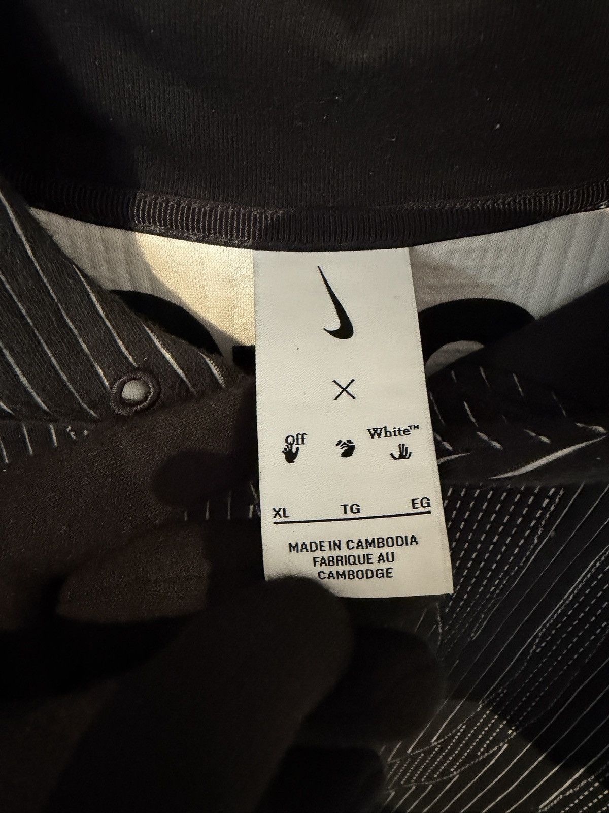 Nike × Off-White Black Off White Nike Hoodie Size US XL / EU 56 / 4 - 6 Thumbnail