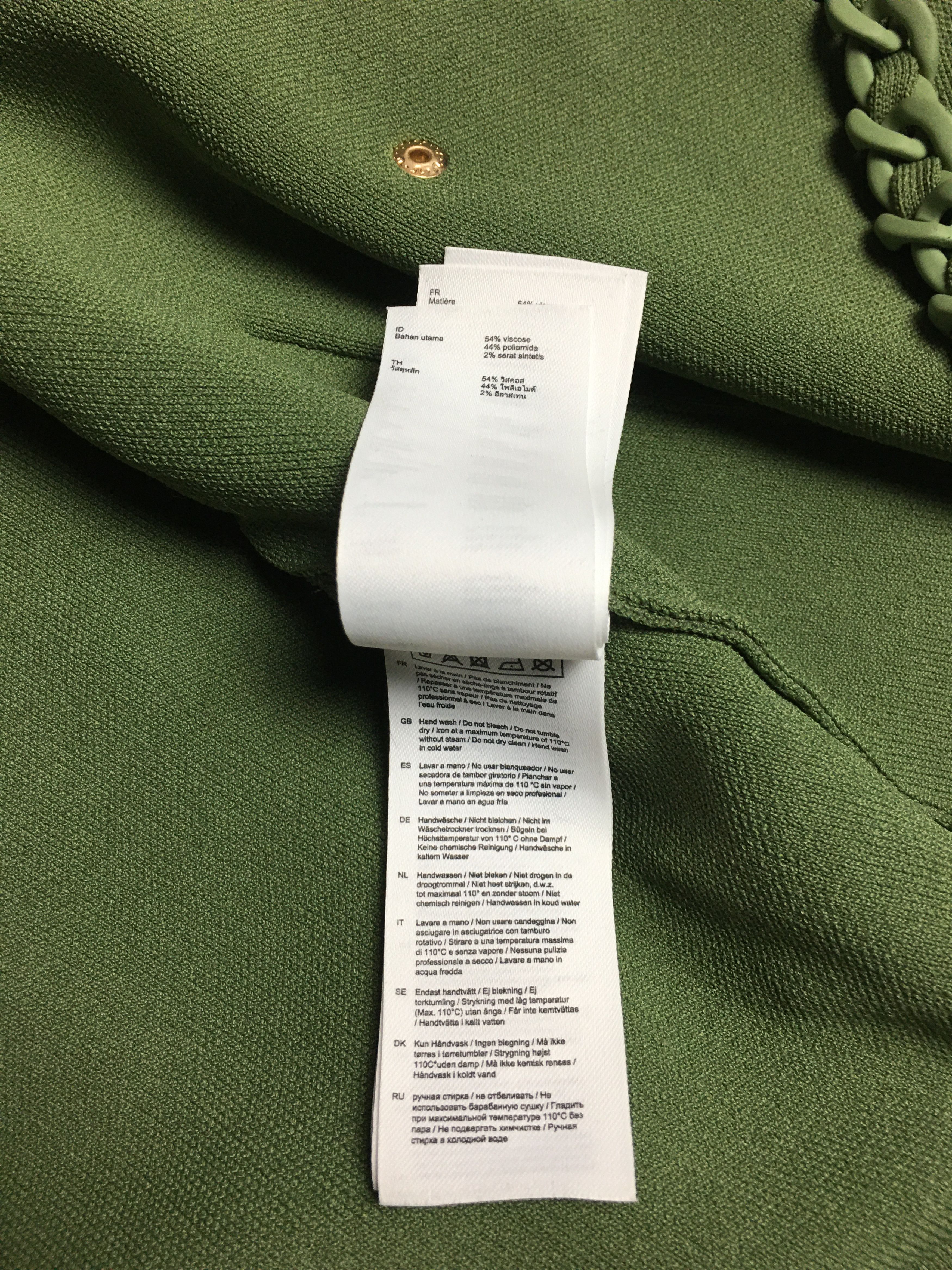 Maje Maje Green Cardigan with Braided Trim Size 3/L Size L / US 10 / IT 46 - 20 Thumbnail