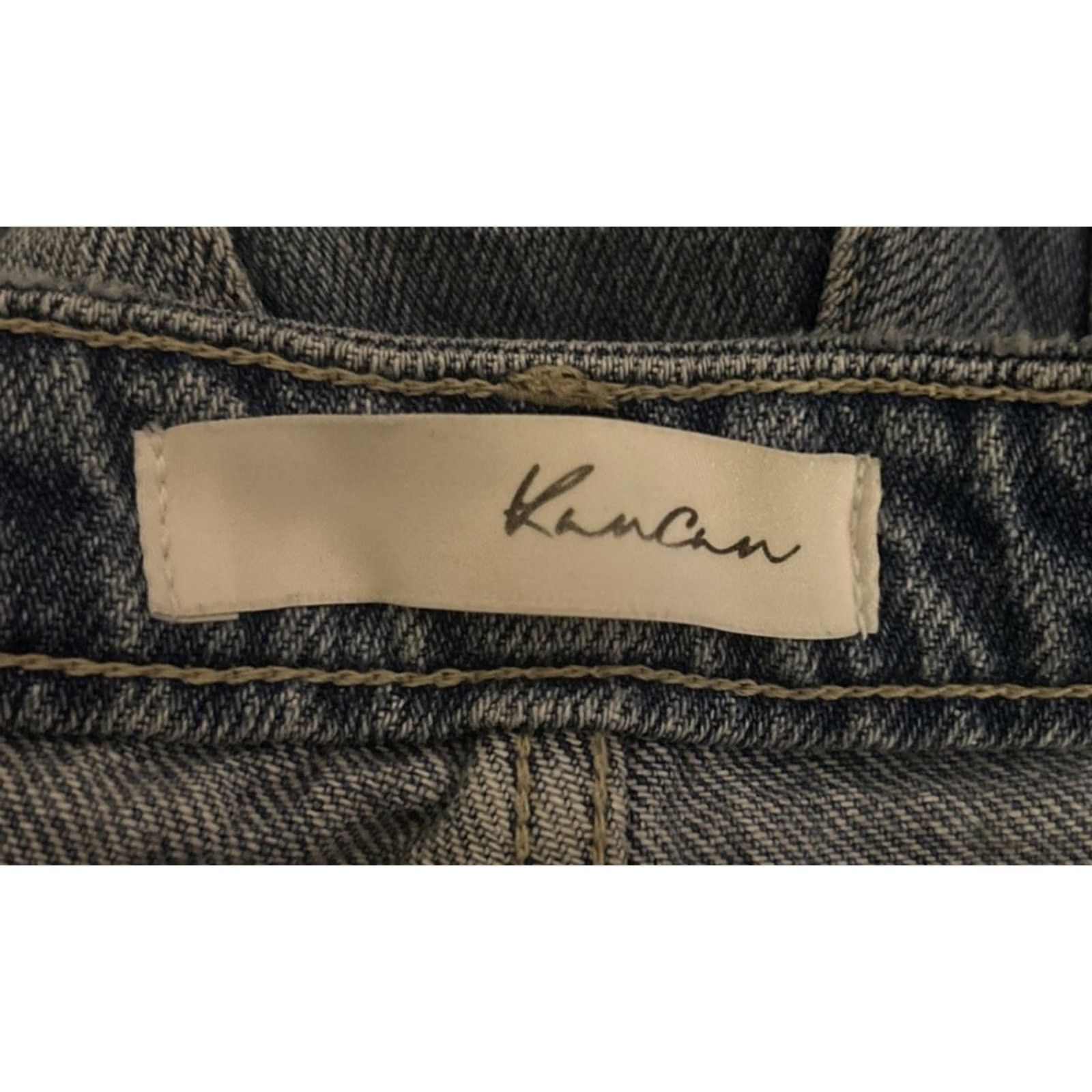 Vintage KanCan Jeans Shorts 28x3 Denim Warm Blue 5-Pocket Belt Loops High Rise 3 Inseam Juniors Women Vintage: No Size 28" / US 6 / IT 42 - 3 Thumbnail