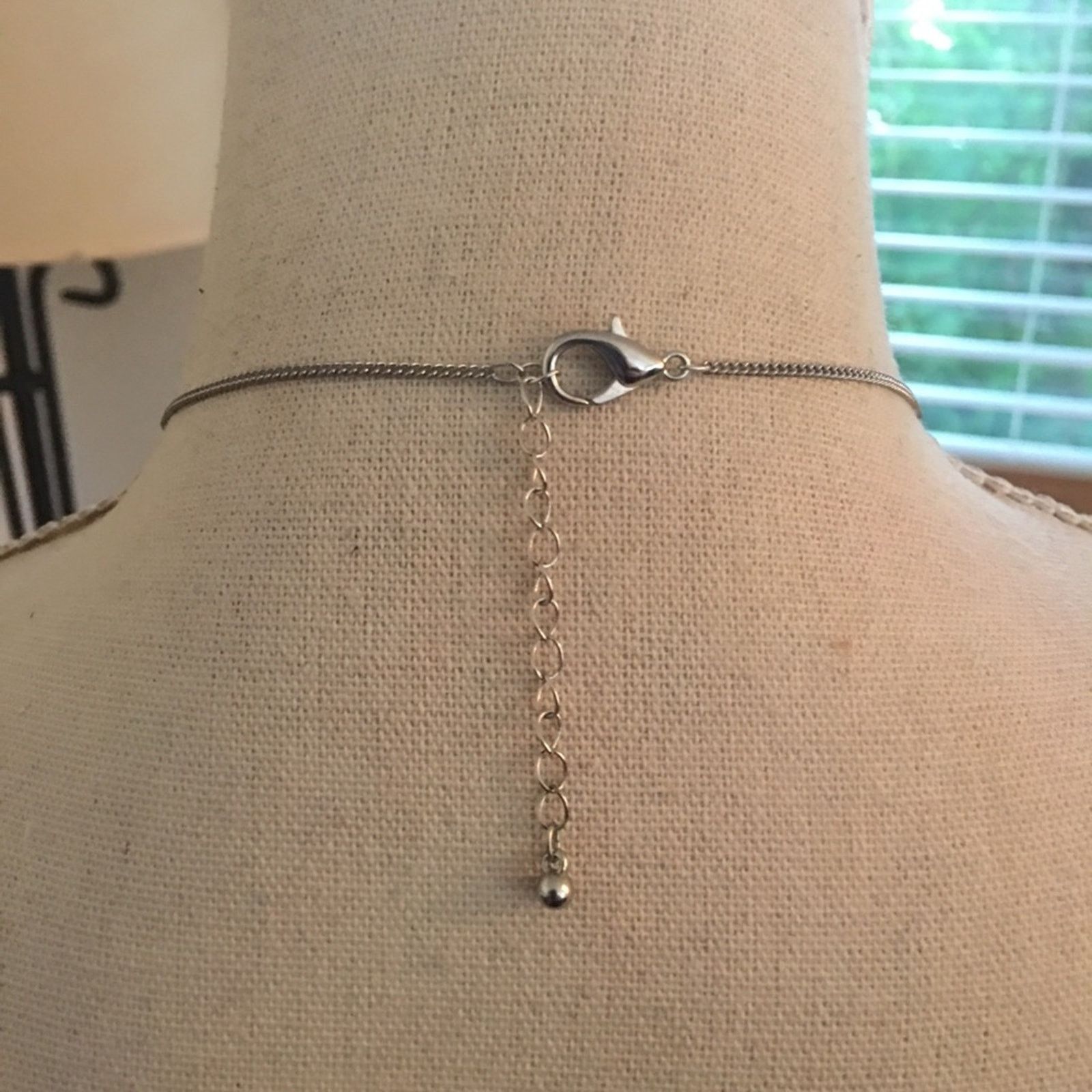 Jewelry Faceted black teardrop stone pendant necklace Size ONE SIZE - 7 Thumbnail