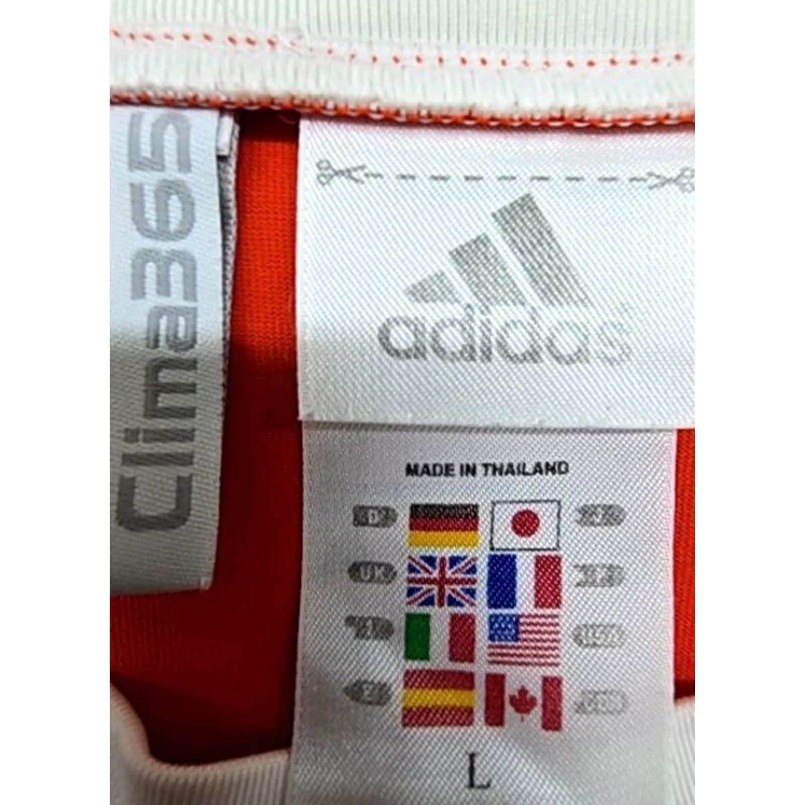 Adidas Adidas Men’s Red Soccer Jersey L Climalite Short Sleeve Stripes Size US L / EU 52-54 / 3 - 3 Thumbnail