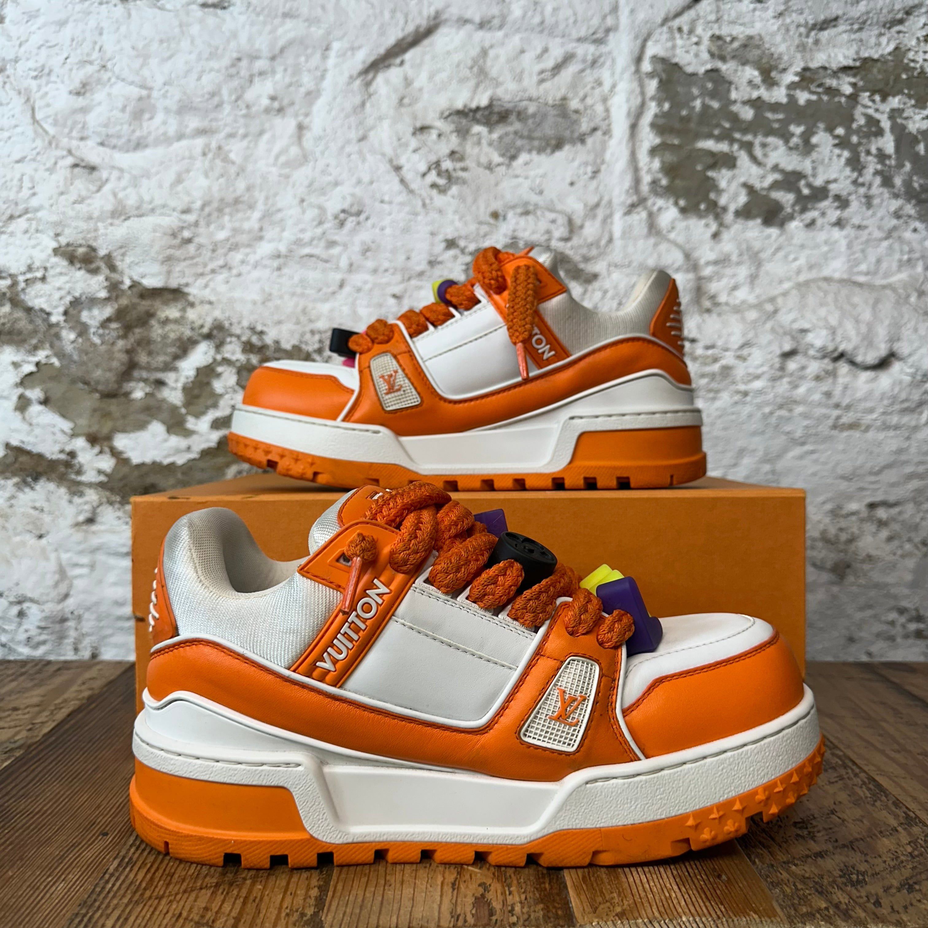 Louis Vuitton Louis Vuitton Orange White Maxi Trainer Sz 6.5 (5LV) Size US 6.5 / EU 39-40 - 2 Thumbnail