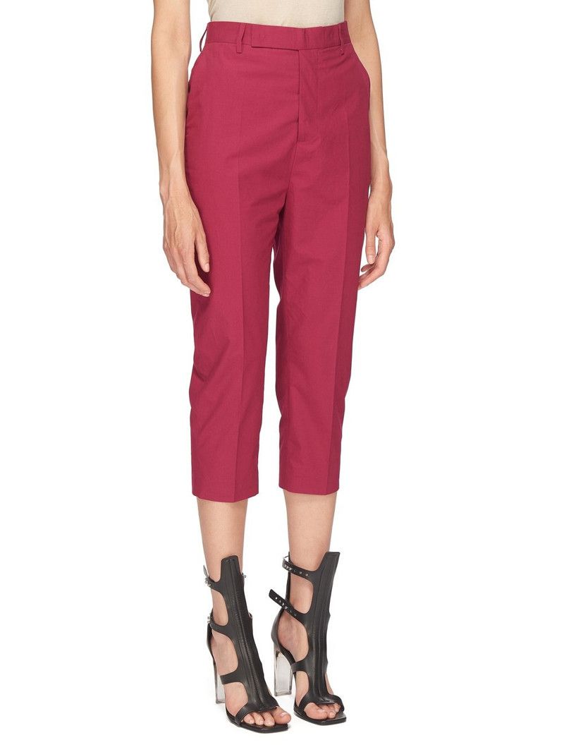 Rick Owens o1y0126 Casual Pant in Magenta Size 28" / US 6 / IT 42 - 2 Thumbnail