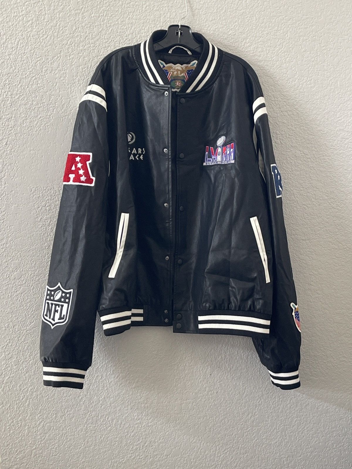 The Unbranded Brand Super Bowl LVIII NFL Embroidered Unbranded Faux Jacket VGC Size US XXL / EU 58 / 5 - 2 Thumbnail