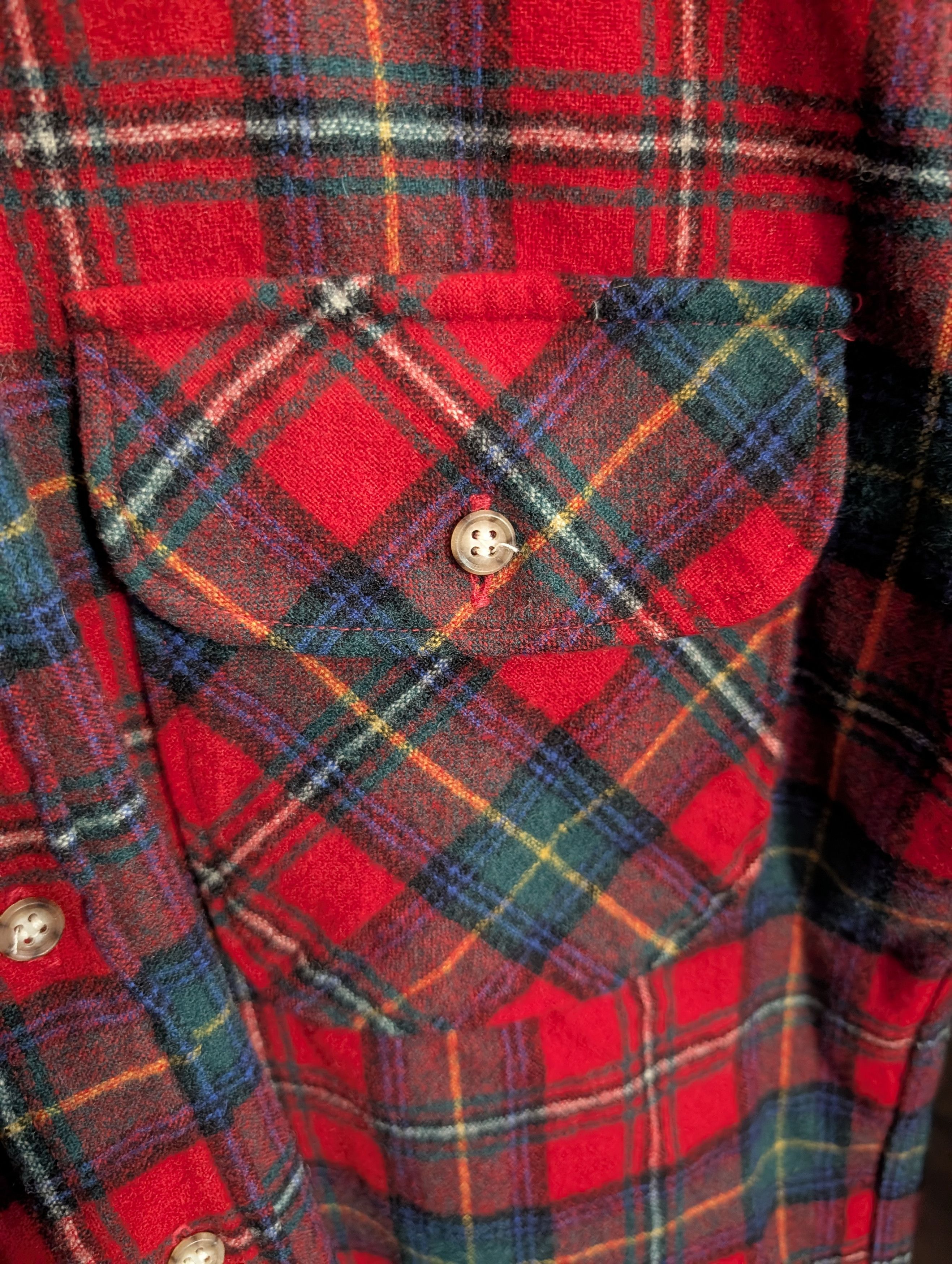 Pendleton Vtg Boyd Tartan virgin wool flannel nylon lined shirt Size US M / EU 48-50 / 2 - 6 Thumbnail