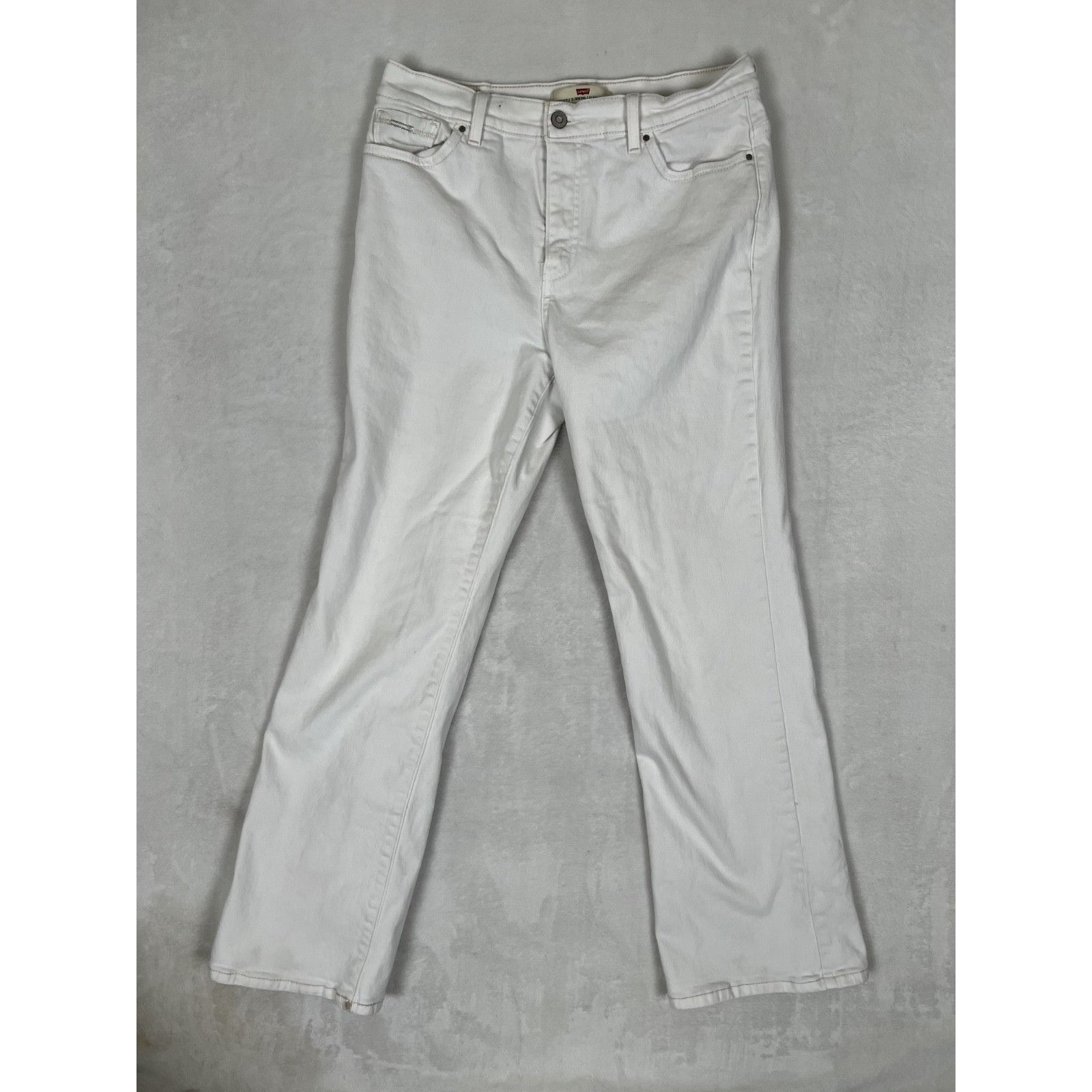 Levi's Vintage Levi's Perfectly Slimming 512 Bootcut White Denim Je Size 30" / US 8 / IT 44 - 2 Thumbnail