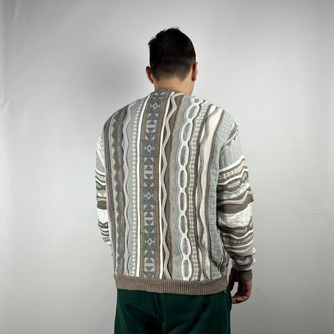 Asos Asos sweater knit coogi style colored cable size Small Size US S / EU 44-46 / 1 - 2 Thumbnail
