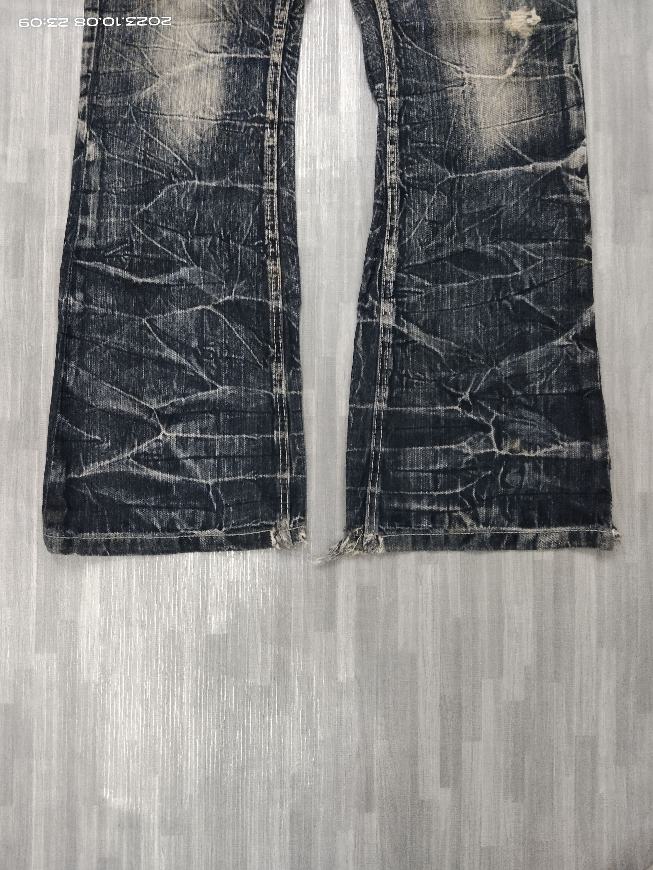 Japanese Brand FLARE SICK RUSTY SALTY DOG DENIM PANTS Size US 34 / EU 50 - 7 Thumbnail
