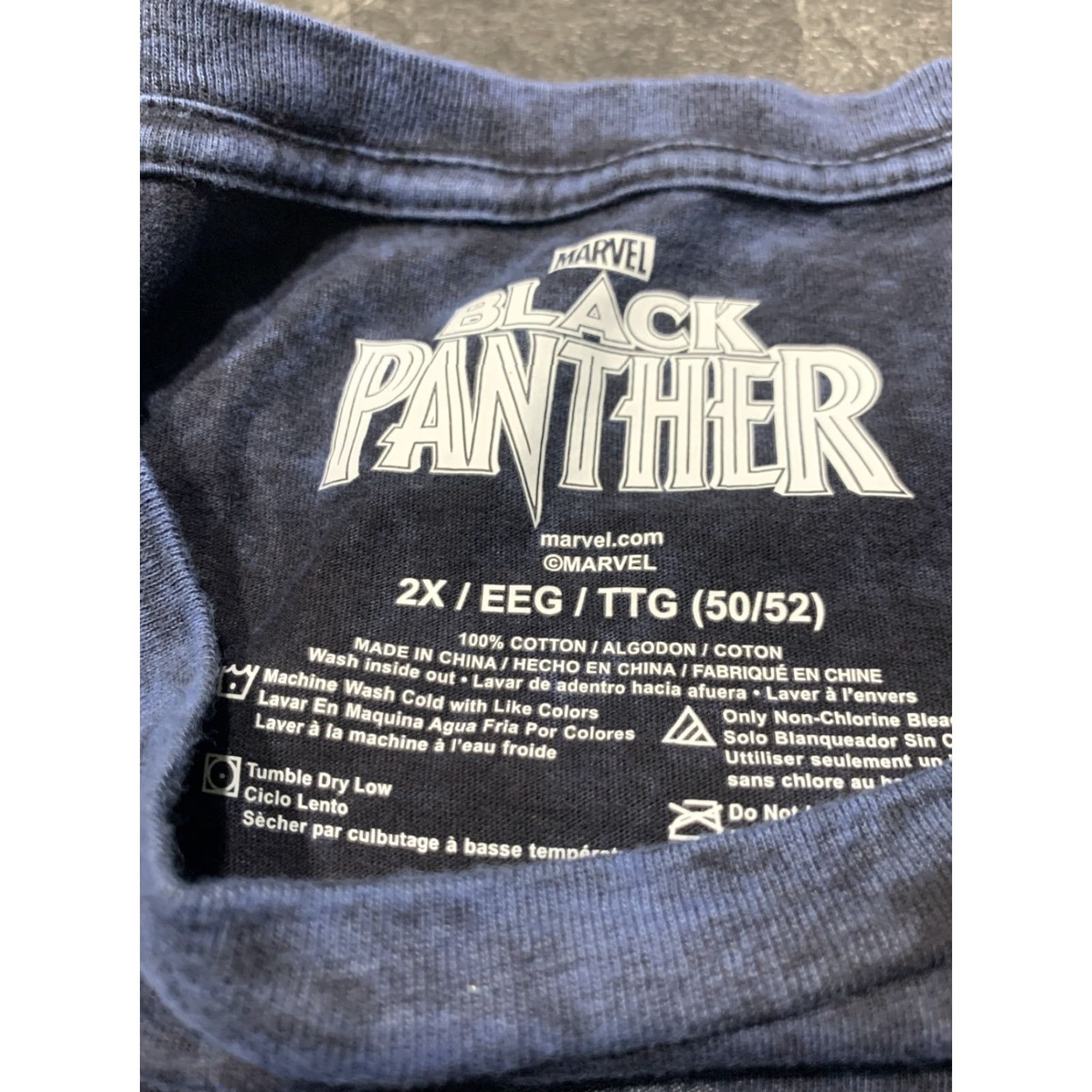 Vintage Marvel Black Panther T-Shirt Mens 2XL Crew Neck Short Sleeve Cotton Graphic Marvel Comics Blue Size US XXL / EU 58 / 5 - 5 Thumbnail