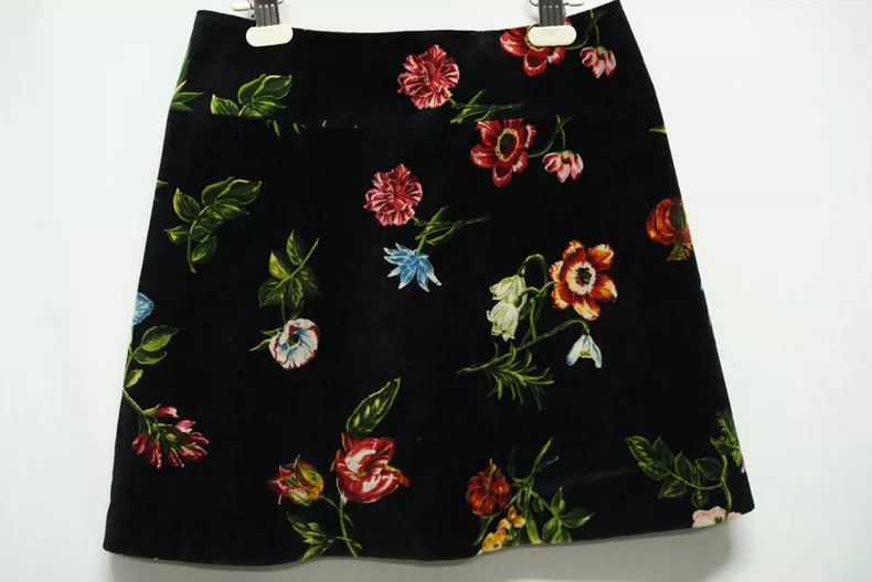 Kenzo KENZO Silk velvet floral skirt Size 26" / US 2 / IT 38 - 5 Thumbnail