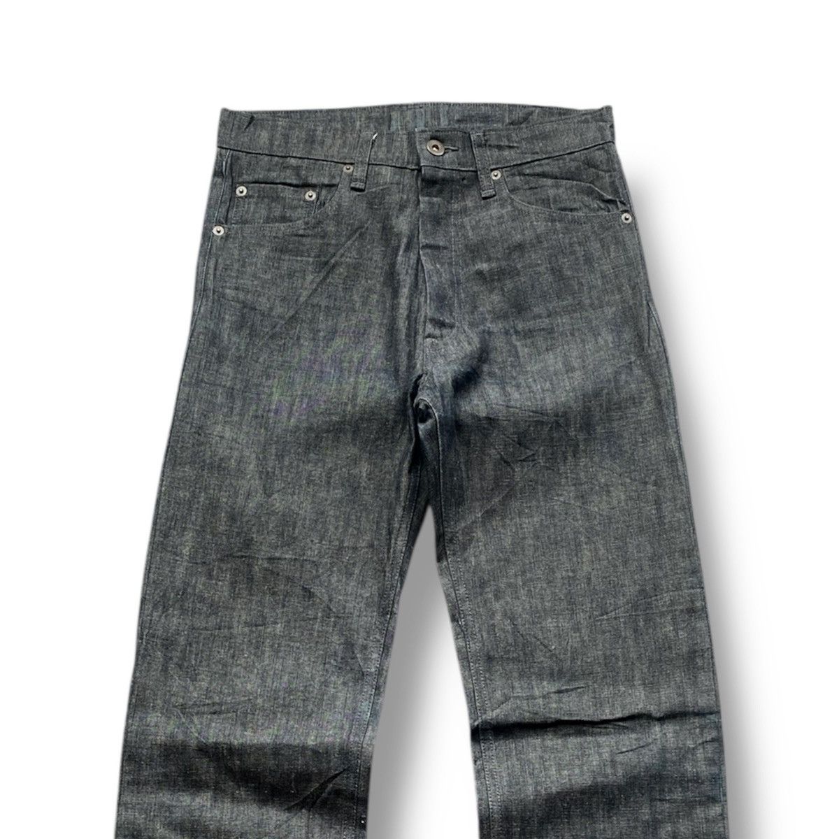 Tornado Mart 🔥Vintage Tornado Mart Stiff Material Japanese Denim Pants Size US 29 - 2 Thumbnail
