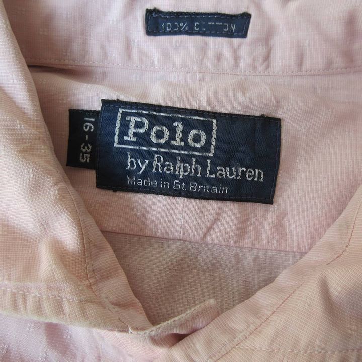 Le Grande Bleu (L.G.B.) × Polo Ralph Lauren × Ralph Lauren polo Ralph Lauren Made in Gt Brittain Size 16-35 shirt Size US L / EU 52-54 / 3 - 4 Thumbnail