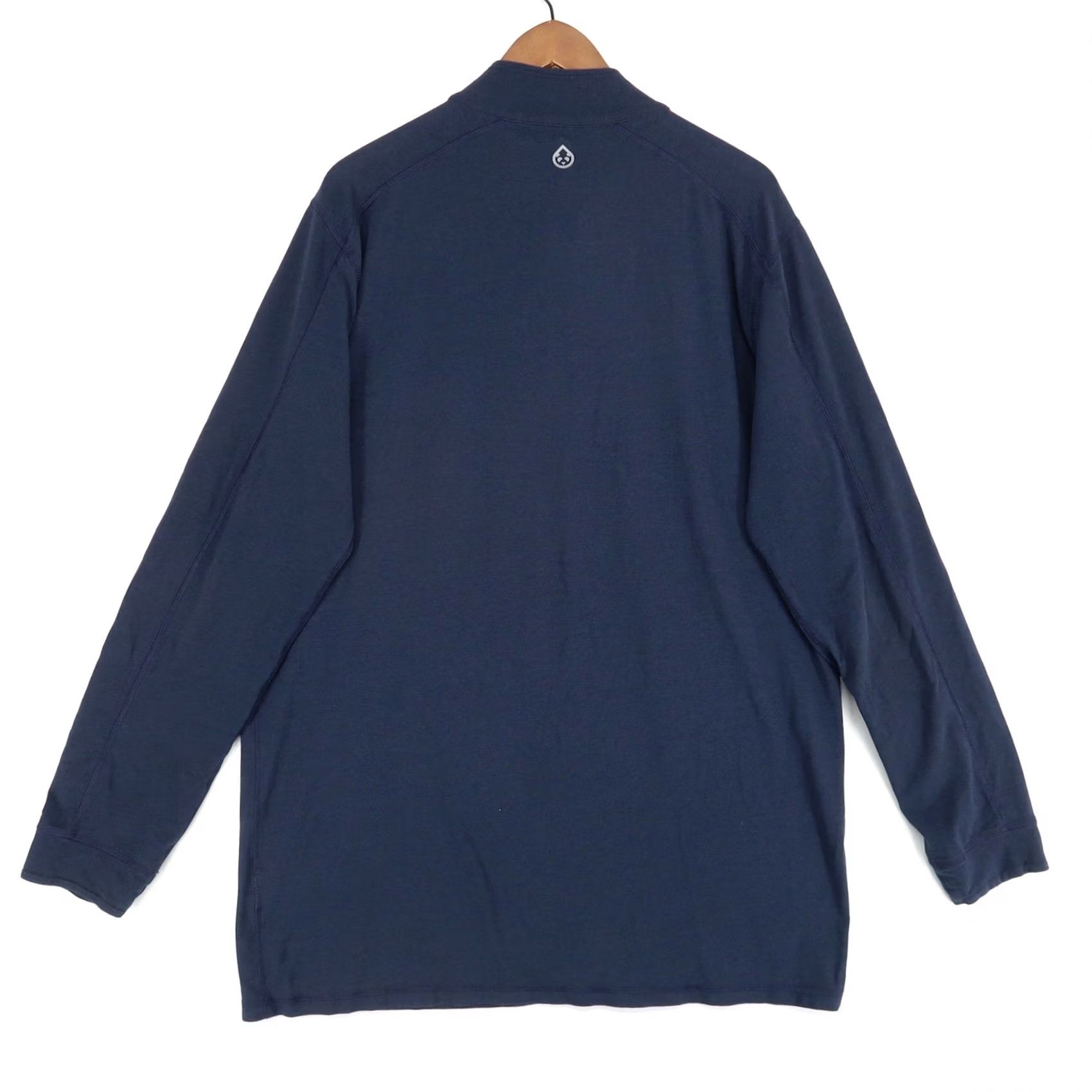 Vintage tasc Performance Pullover Mens XLT Navy Blue Quarter Zip Bamboo Casual Size US XL / EU 56 / 4 - 2 Thumbnail