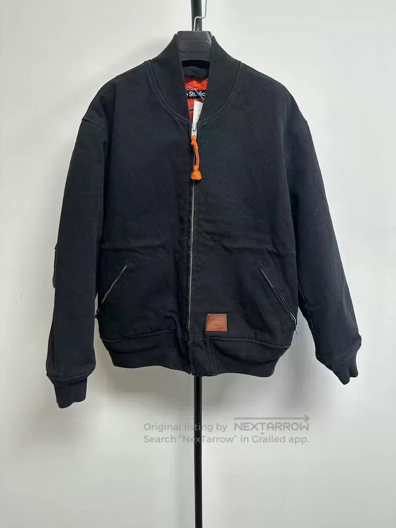 Acne Studios Acne Studios Solid Color Patch Pilot Long Sleeve Jacket Bl Size XXS / US 00 / IT 34 - 1 Thumbnail