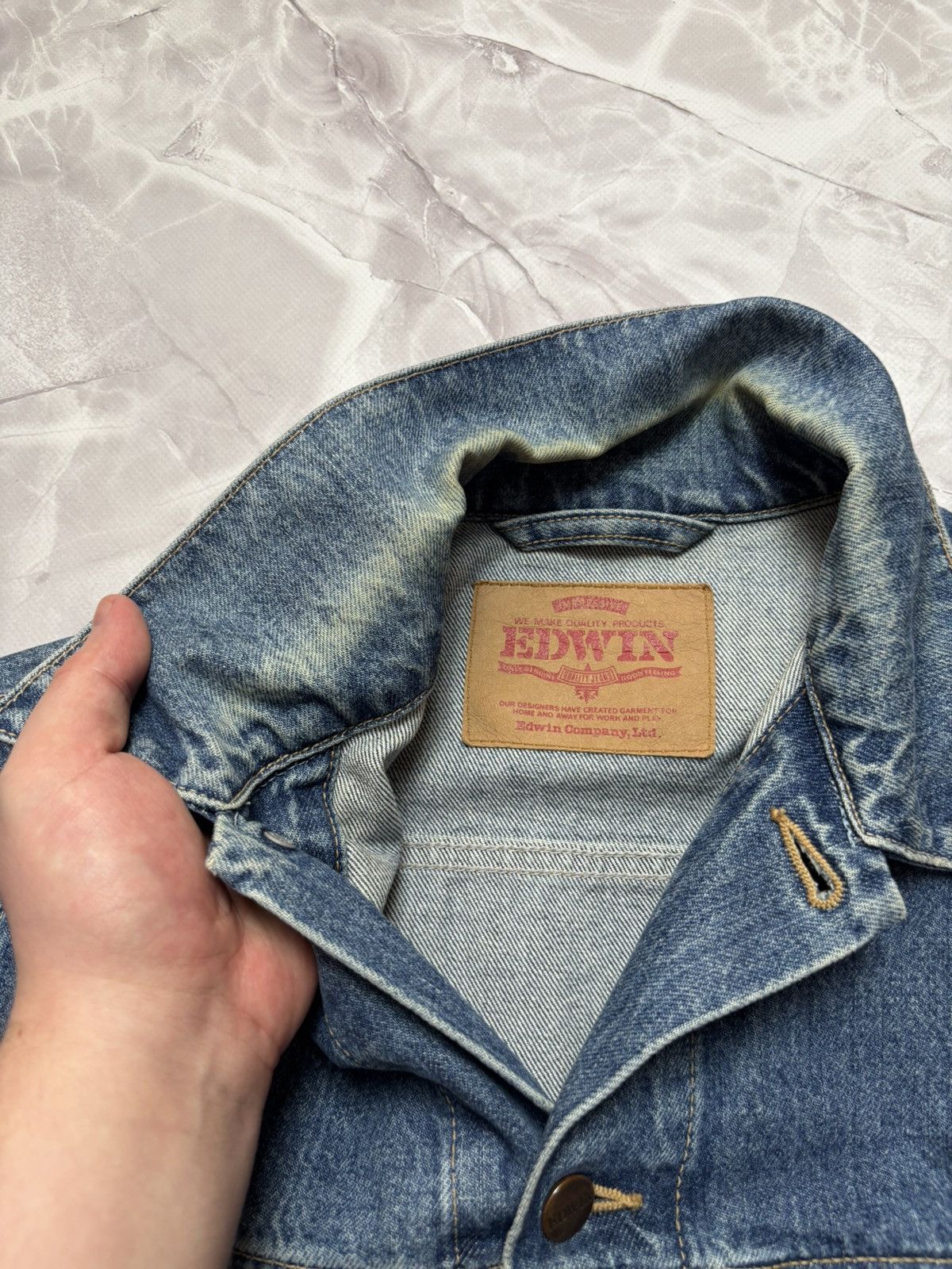 Edwin Edwin International Vintage Navajo Denim Trucker Jacket Blue Size US M / EU 48-50 / 2 - 9 Thumbnail