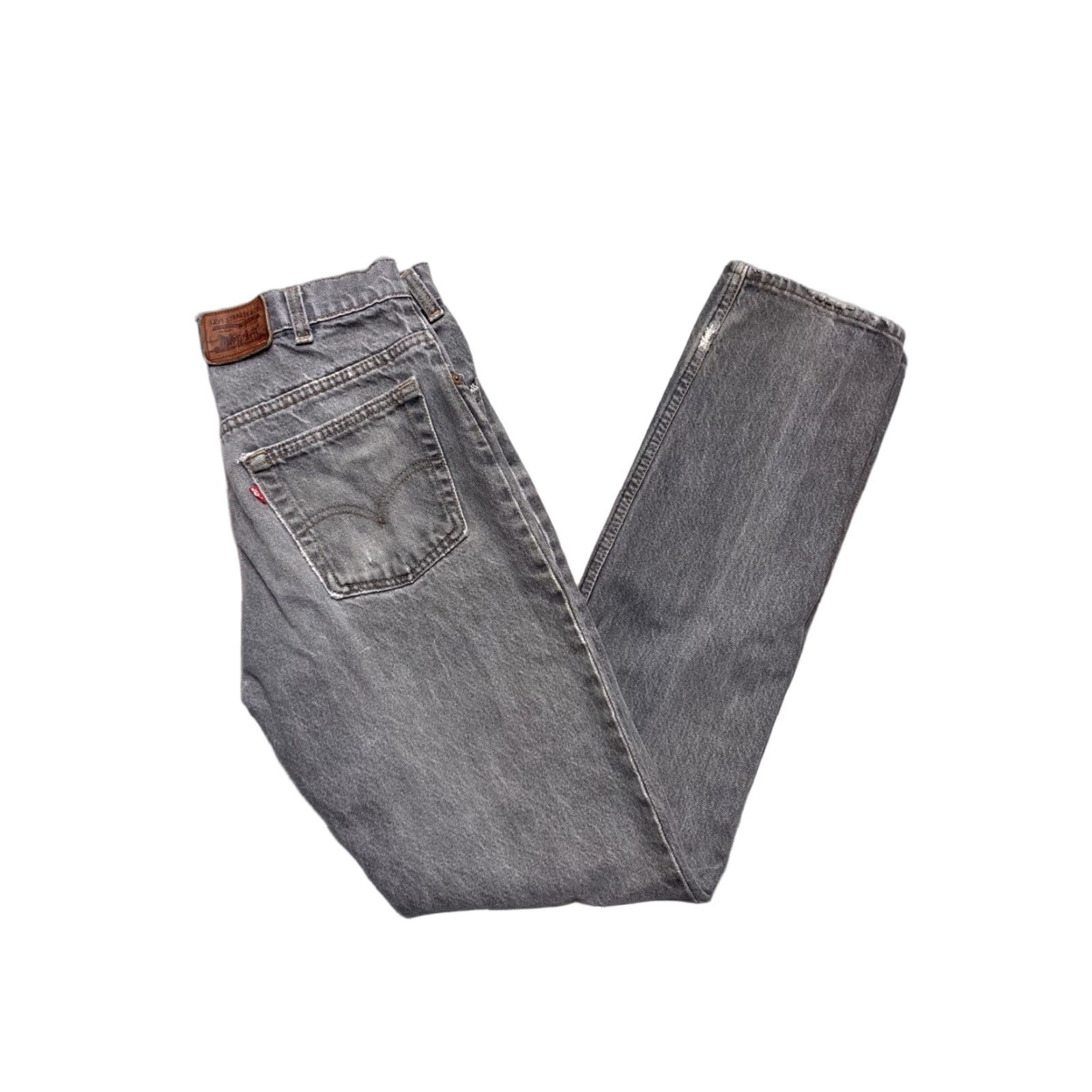 Levi's VINTAGE Levi’s Jeans 40505 0259 Straight Baggy Faded Black Grunge 31x33 Mens Jeans Size US 31 - 1 Thumbnail