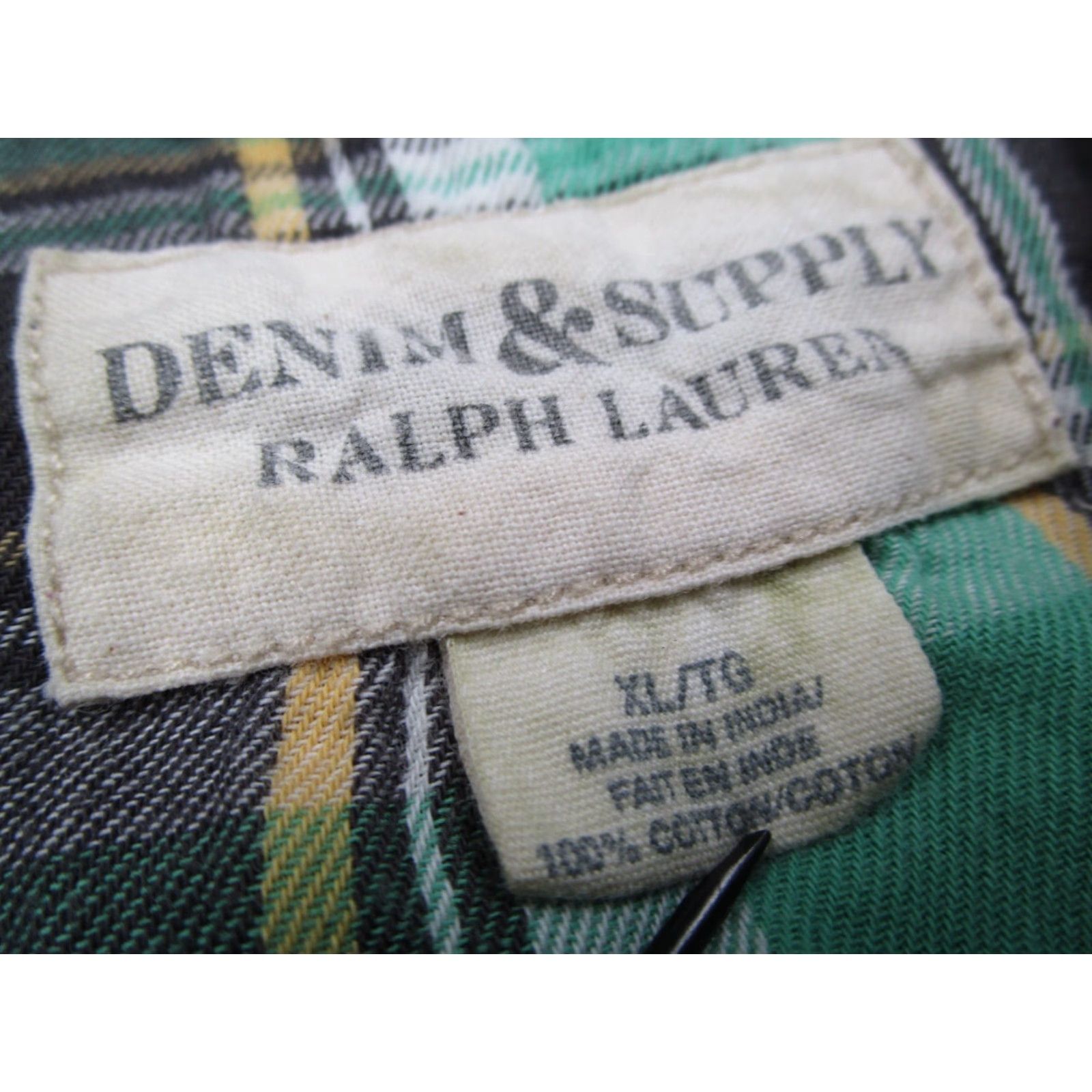 Ralph Lauren VINTAGE Ralph Lauren Denim & Supply Shirt Mens XL Green Check Short Sleeve Casual Heritage Western Size US XL / EU 56 / 4 - 3 Thumbnail