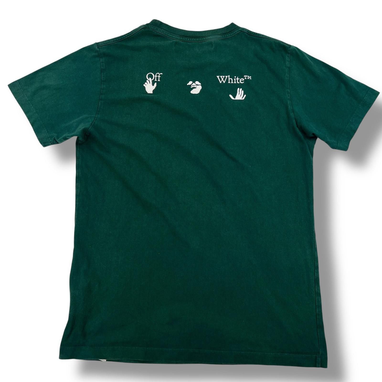 Off-White Off-White Hand Print Green T Shirt Size US M / EU 48-50 / 2 - 3 Thumbnail