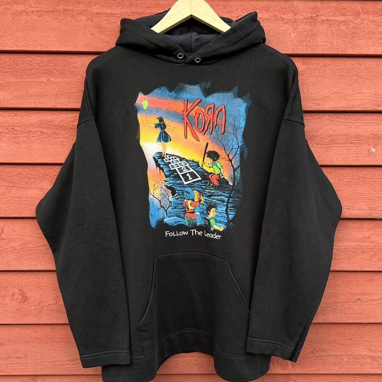 Band Tees Vintage 90s Y2K Korn Follow The Leader Band Hoodie Size US XL / EU 56 / 4 - 1 Thumbnail