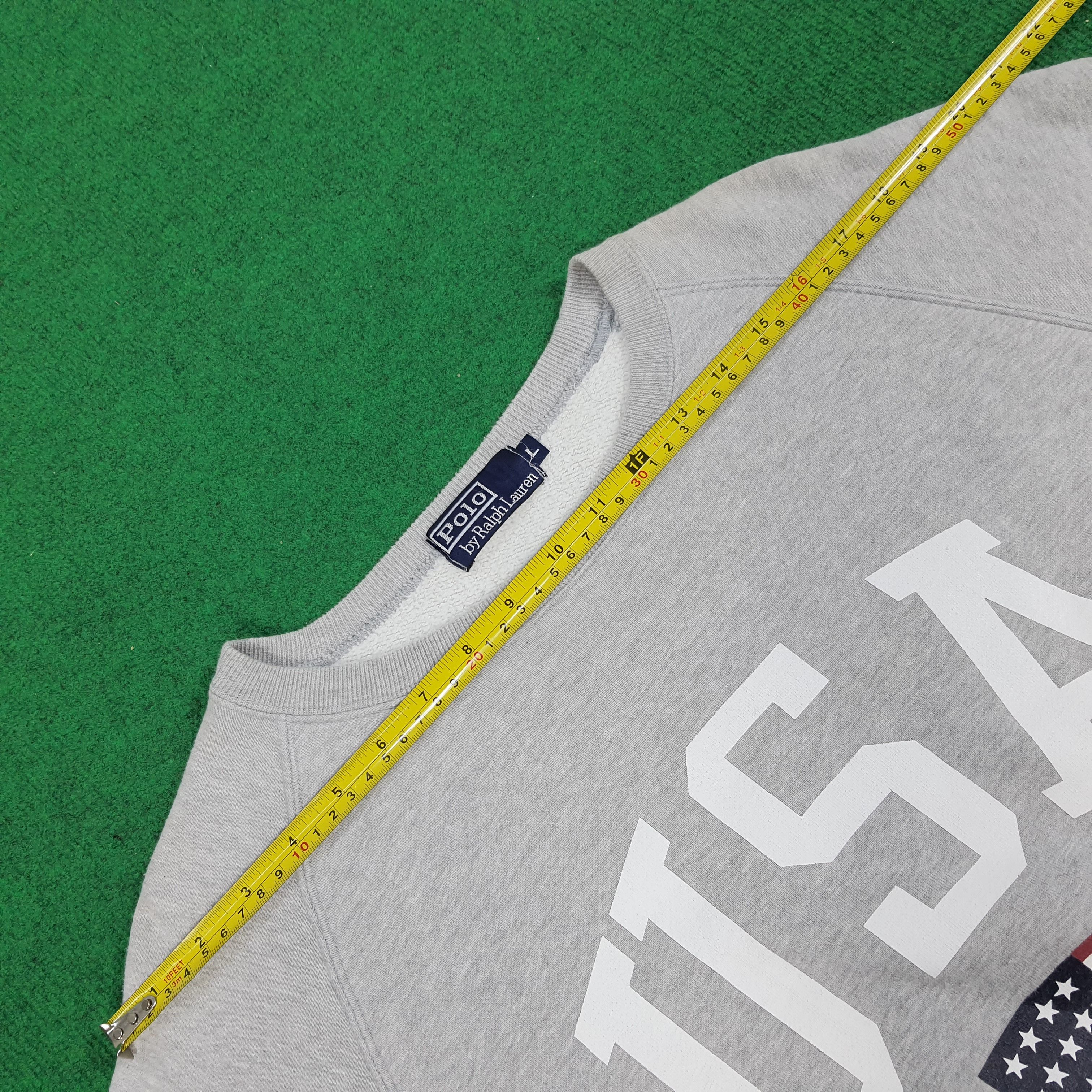 Polo Ralph Lauren × Vintage Vintage Polo by Ralph Lauren American Flag Sweatshirt Size US M / EU 48-50 / 2 - 9 Thumbnail