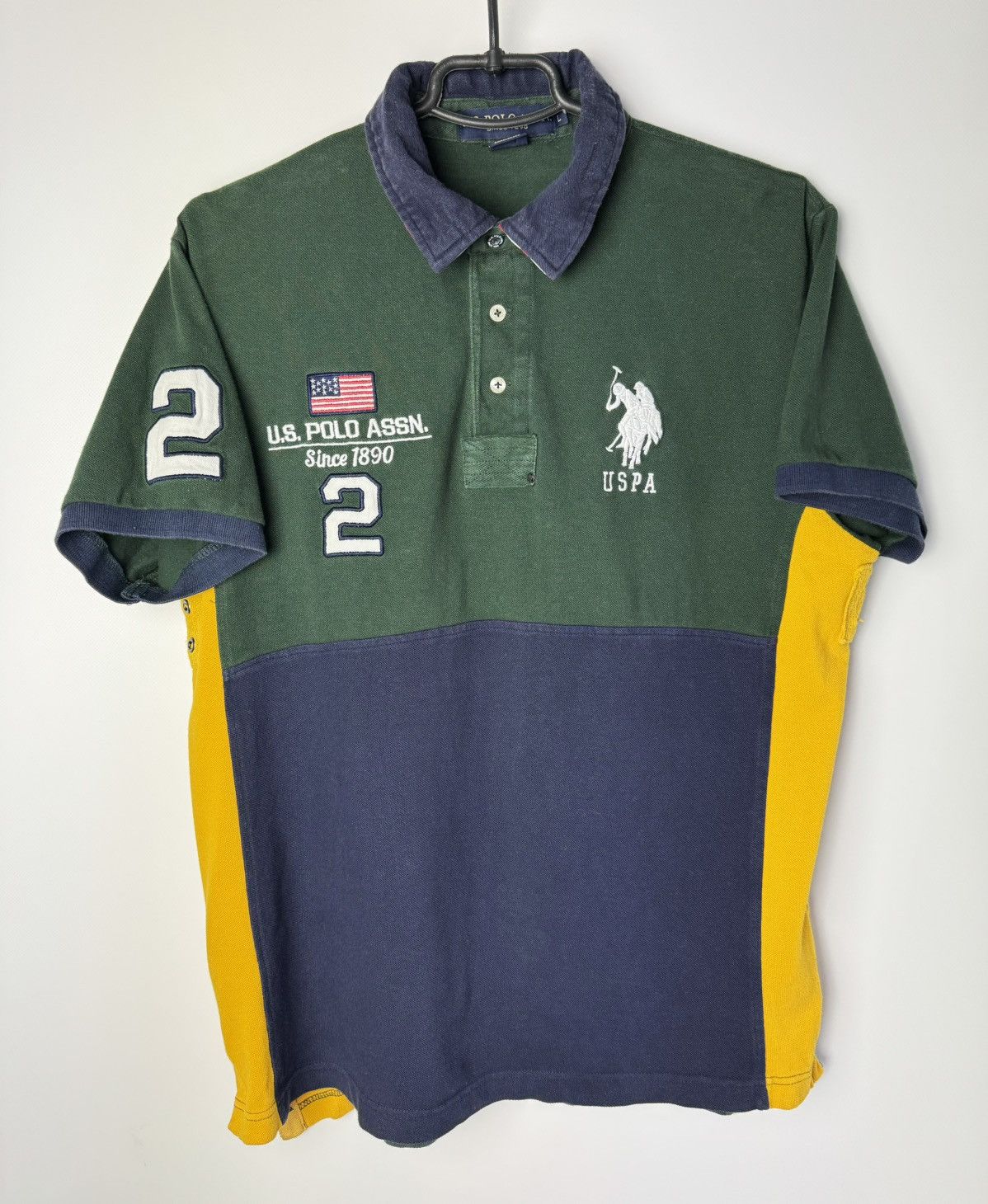 Other Vintage U.S. ASSN. USA Flag Polo Shirt size L Size US L / EU 52-54 / 3 - 1 Thumbnail