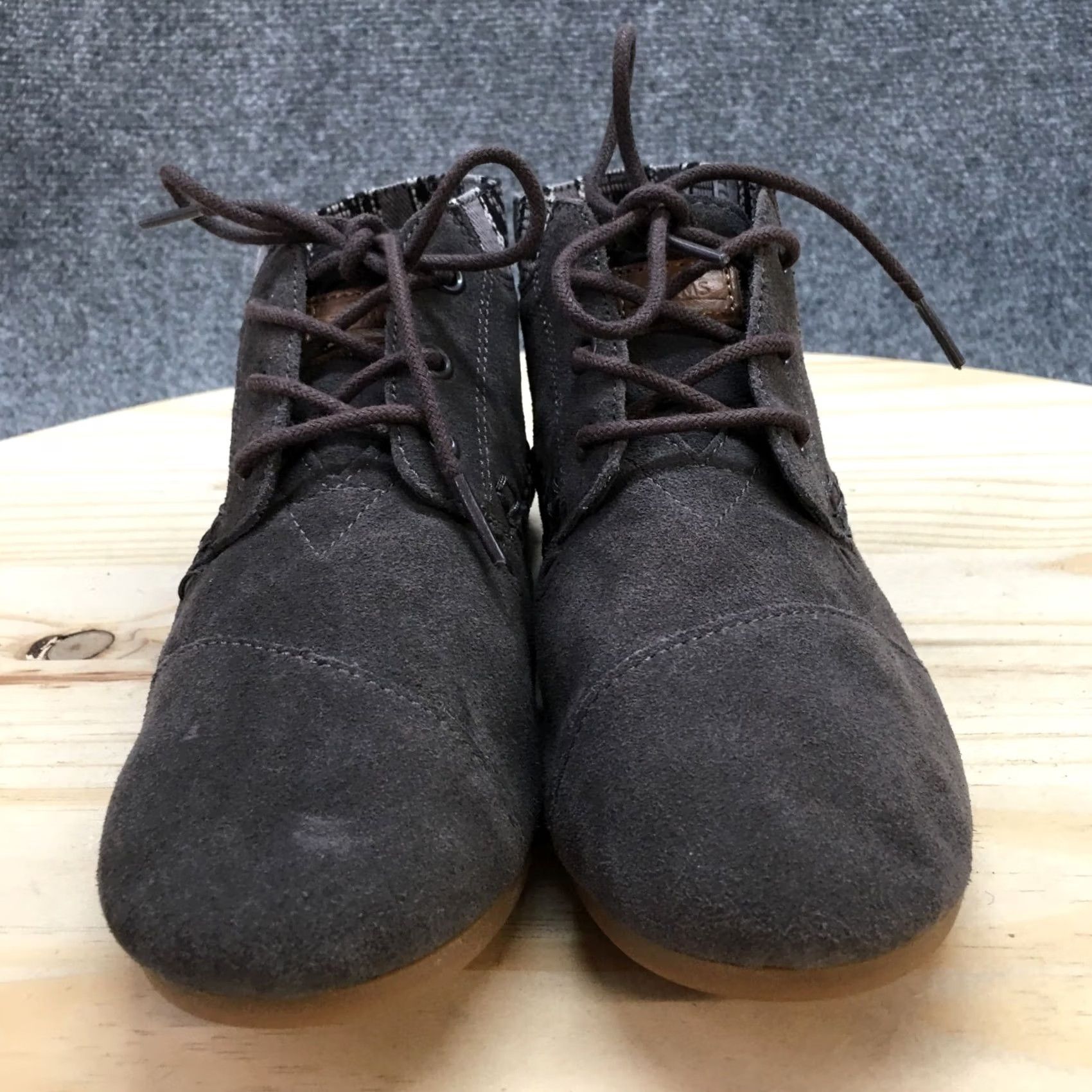 Toms Toms Boots Womens 6 Ankle Booties Gray Suede Casual Lace Up Almond Toe Flat Shoes Boots Female 6 Gray Suede Casual Lace Up Almond Toe Flat Size US 6 / IT 36 - 4 Thumbnail