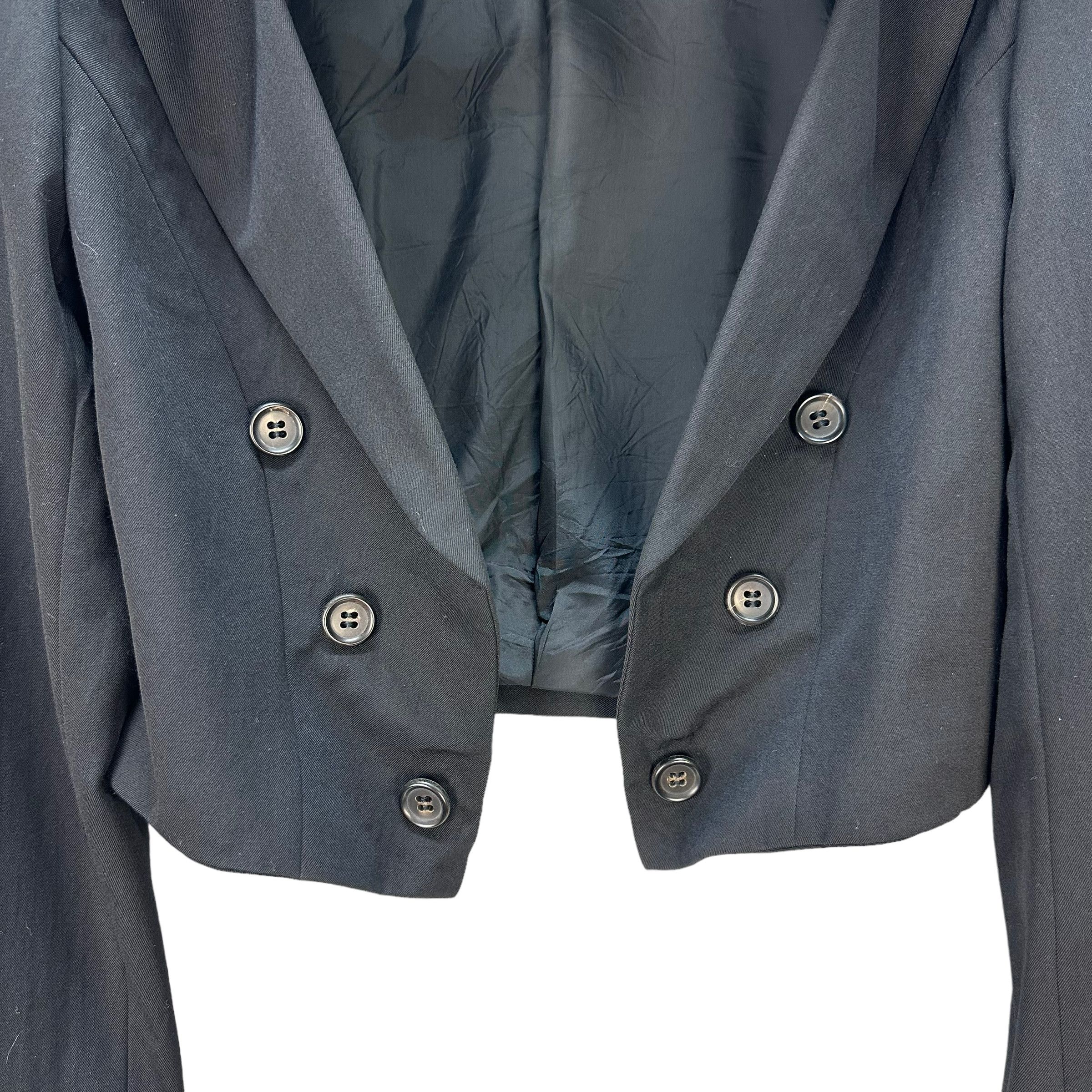 Comme des Garcons Vintage COMME DES GARCONS AD1989 SCARF JACKET WOOL #7696-165 Size S / US 4 / IT 40 - 4 Thumbnail