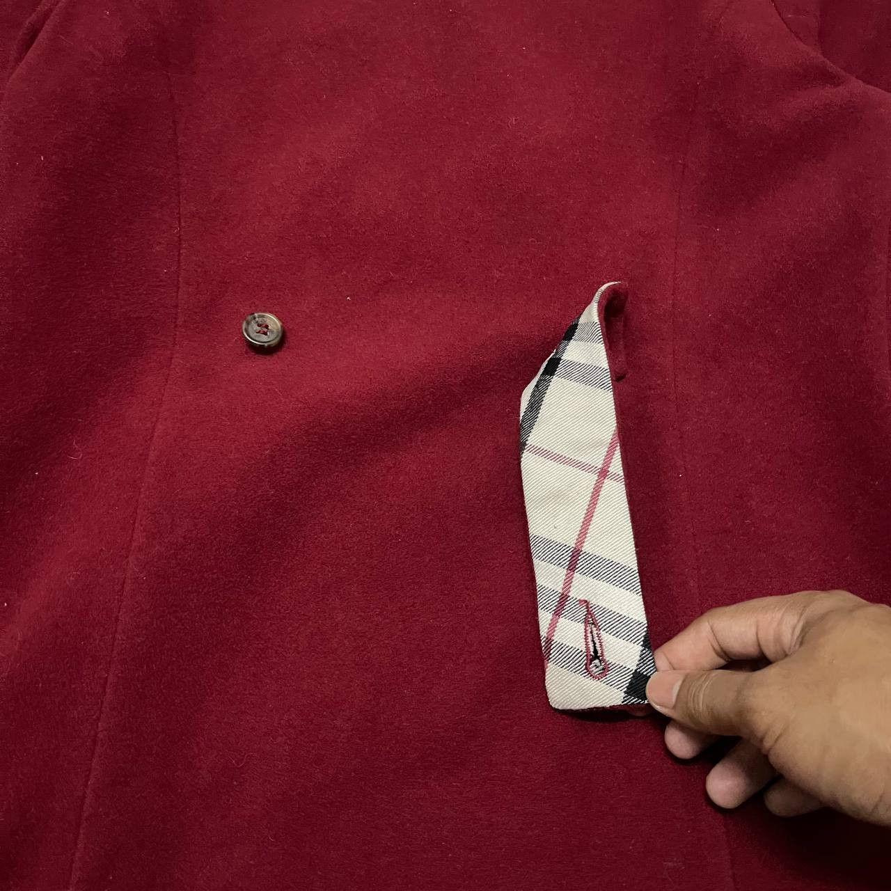 Burberry Burberry Nova Check Wool Coat Mandarin Style Size S / US 4 / IT 40 - 15 Thumbnail