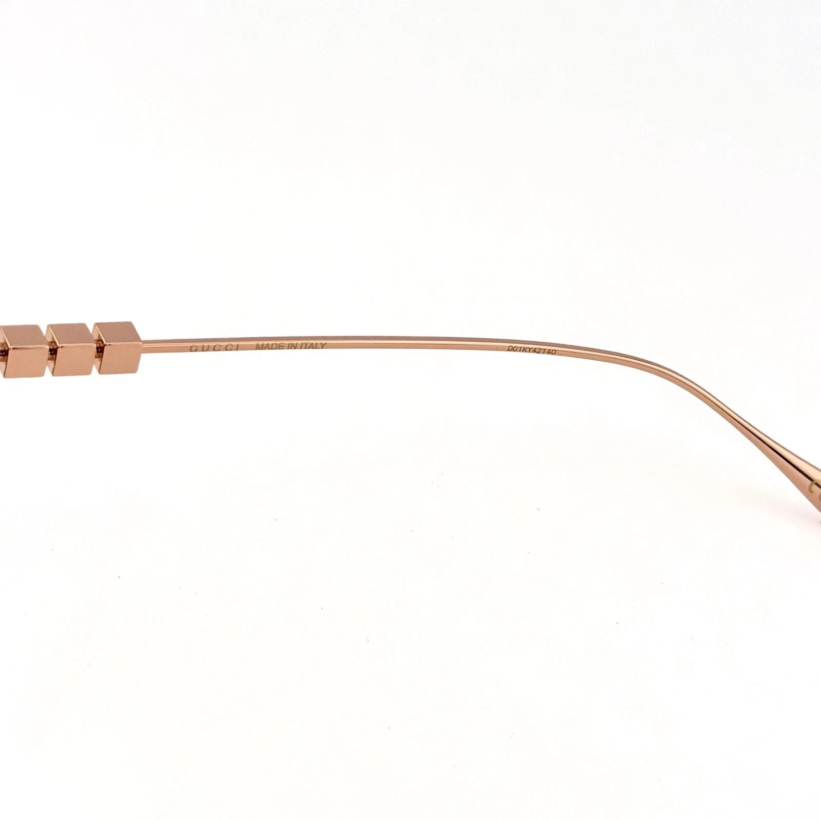 Gucci GUCCI GG1434O 1434 Rose Metal Optical Geometric 002 Size ONE SIZE - 3 Thumbnail