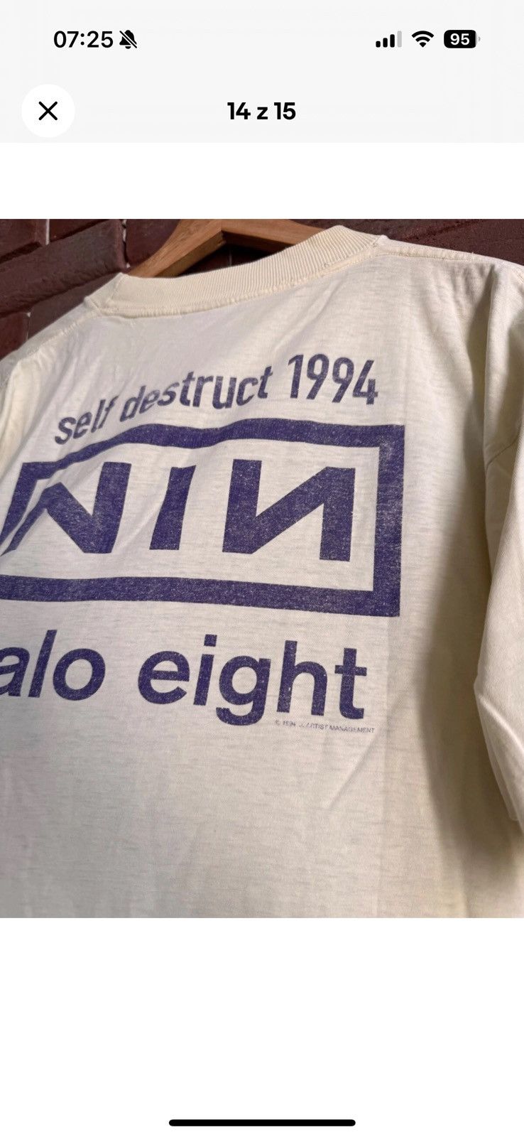 Band Tees Vintage Nine Inch Nails The Downward Spiral Band T-shirt 90s Size US XL / EU 56 / 4 - 14 Thumbnail