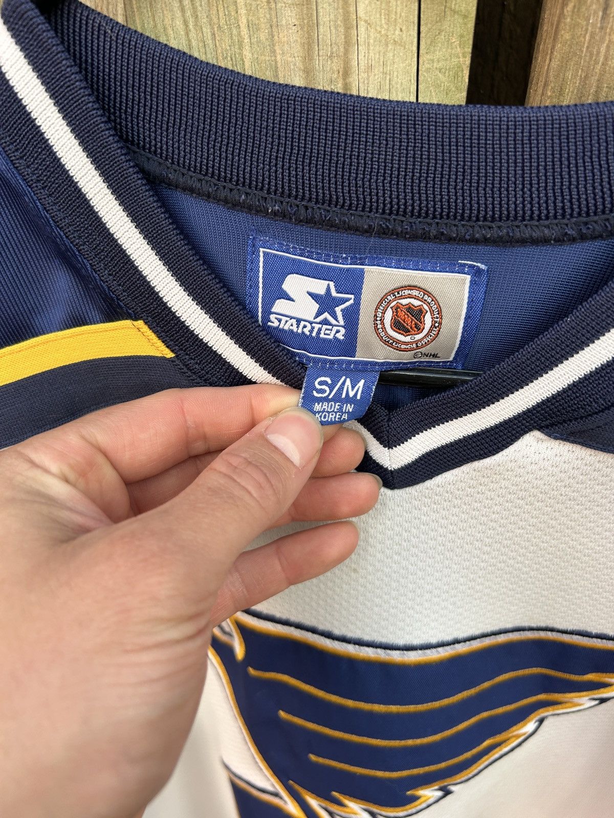 NHL × Starter Starter St-Louis Blues NHL Jersey Size S / US 4 / IT 40 - 4 Thumbnail