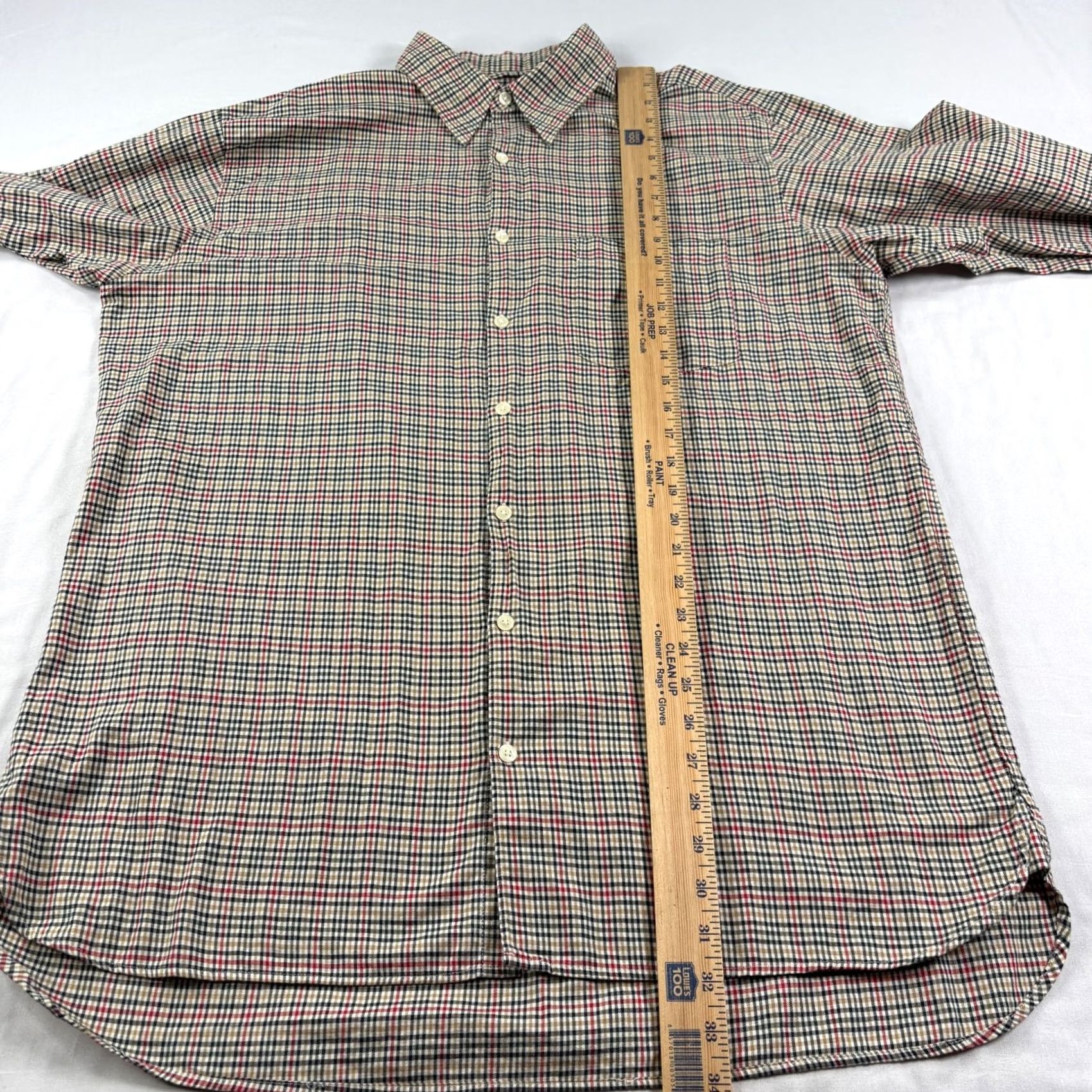 J.Crew VINTAGE J.CREW Oarsman Shirt Mens LT Large Tall Plaid Button Up Long Sleeve 90s Mens Size US L / EU 52-54 / 3 - 6 Thumbnail