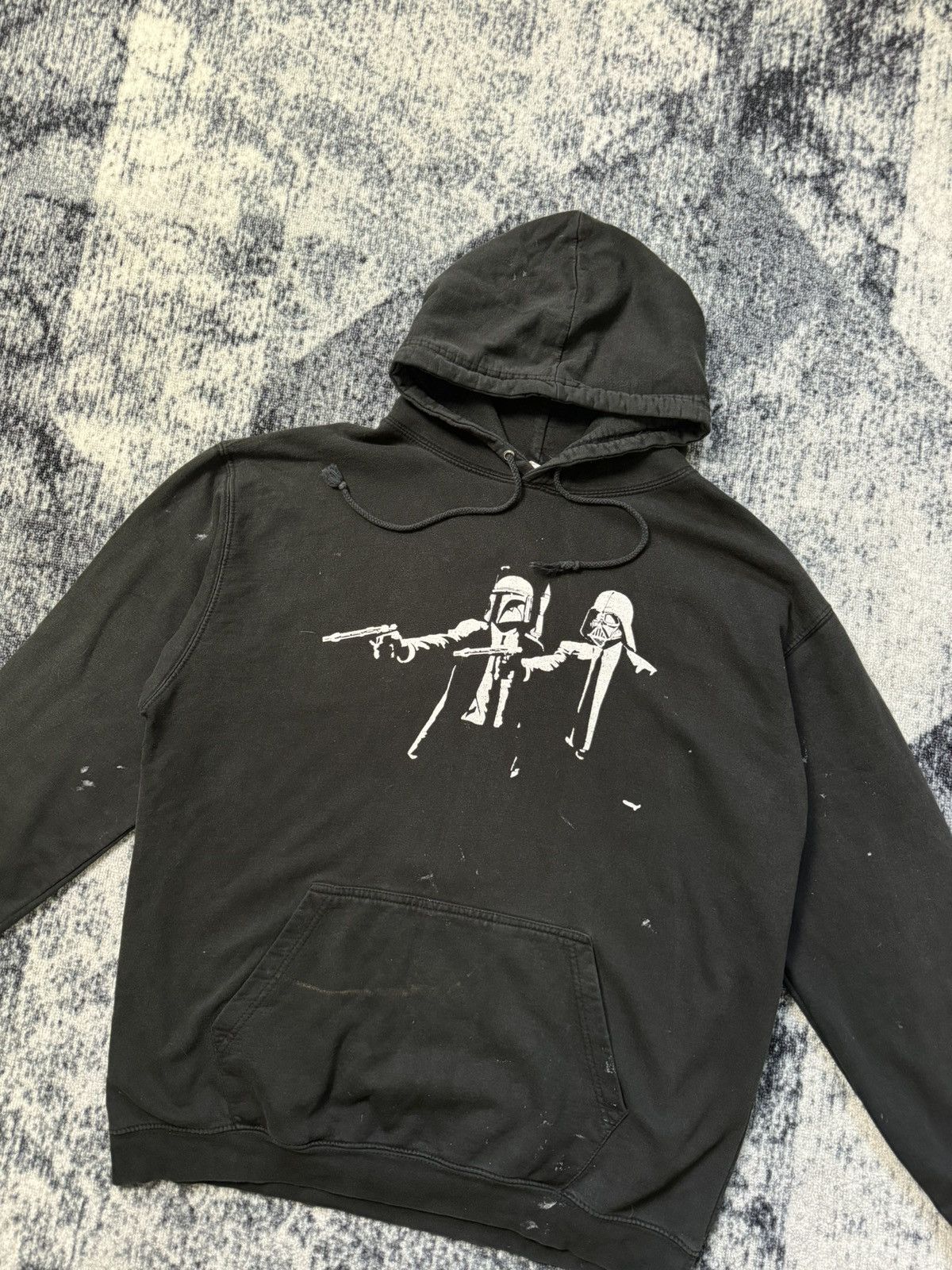 Star Wars Vintage Pulp Fiction Star Wars Hoodie Distressed Hoodie 90s Size US L / EU 52-54 / 3 - 2 Thumbnail