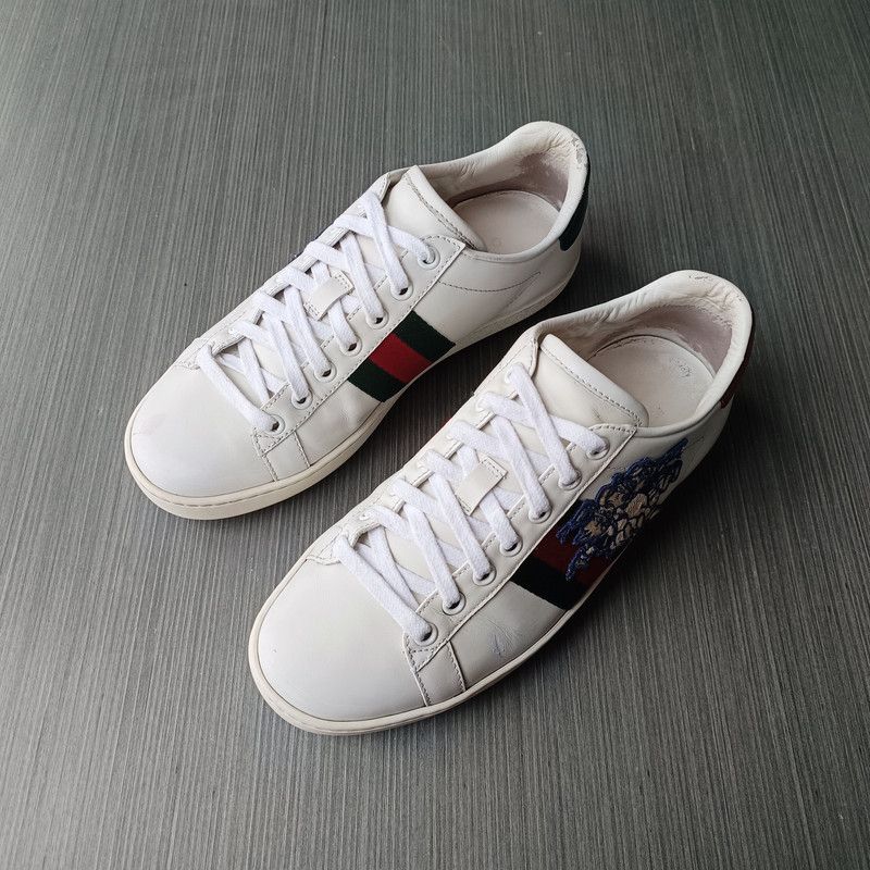 Gucci Gucci Women's Ace 'Three Little Pigs' Sneakers Size US 5.5 / EU 38 - 1 Thumbnail