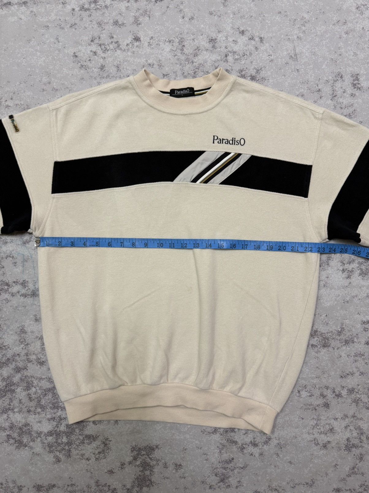 Vintage Vintage 90s ParadisO Small Logo Sweatshirt Size US L / EU 52-54 / 3 - 18 Thumbnail