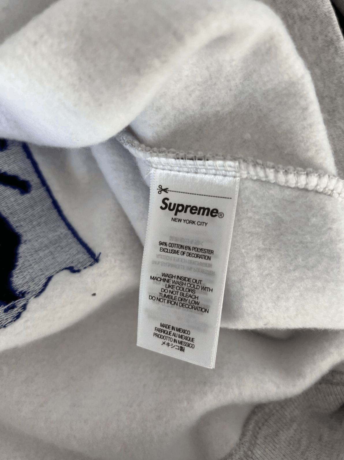 Supreme Supreme Weirdo Dave Wild Embroidery Sweatshirt in Gray Size US XL / EU 56 / 4 - 11 Thumbnail