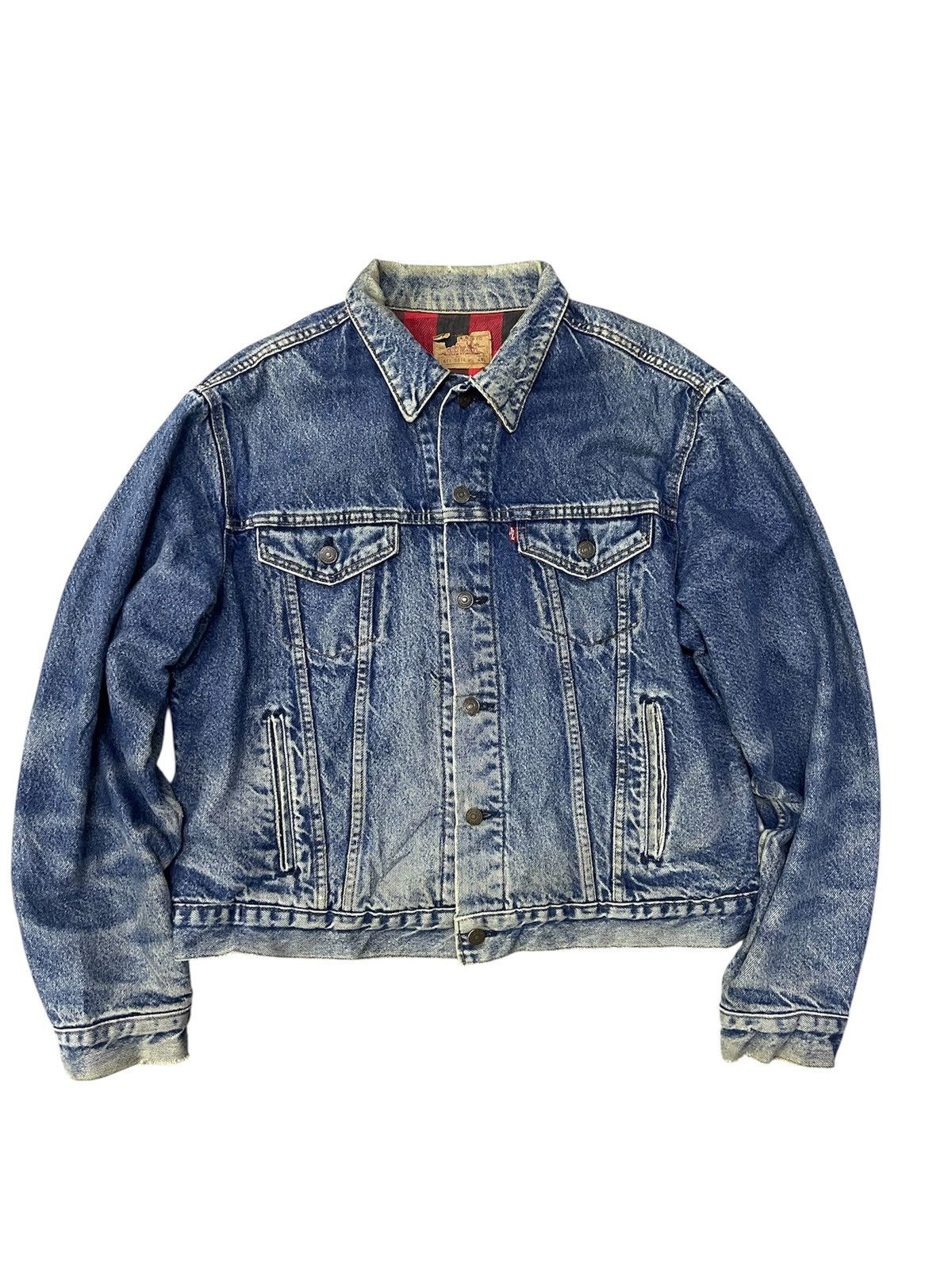 Levi's Vintage Clothing 80s LEVIS 71411 0816 TRUCKER BLANKET DENIM Size US L / EU 52-54 / 3 - 1 Thumbnail