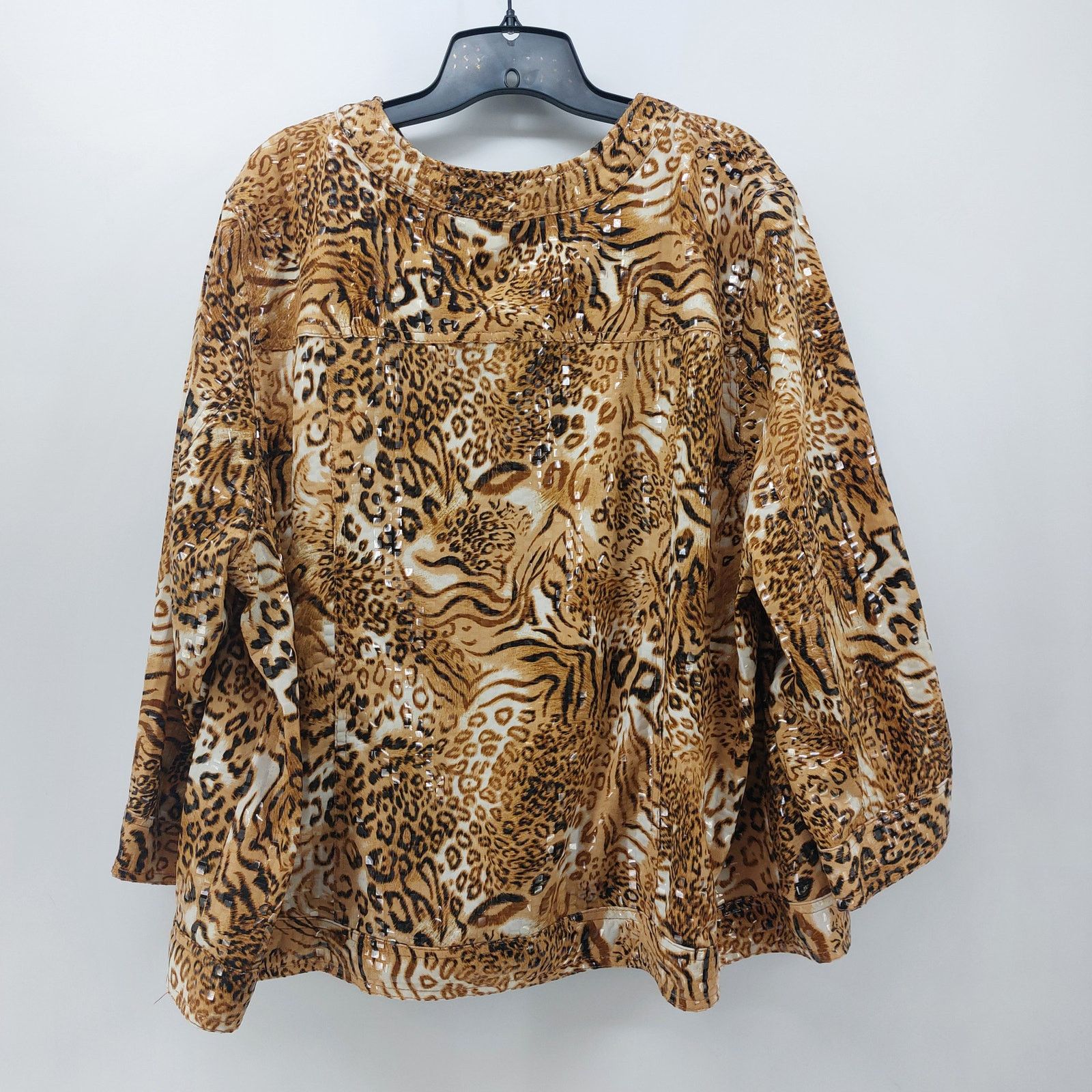Other Ruby Rd Animal Print Blazer Jacket Women's Plus Size 24 Size 4XL / US 24-26 - 2 Thumbnail