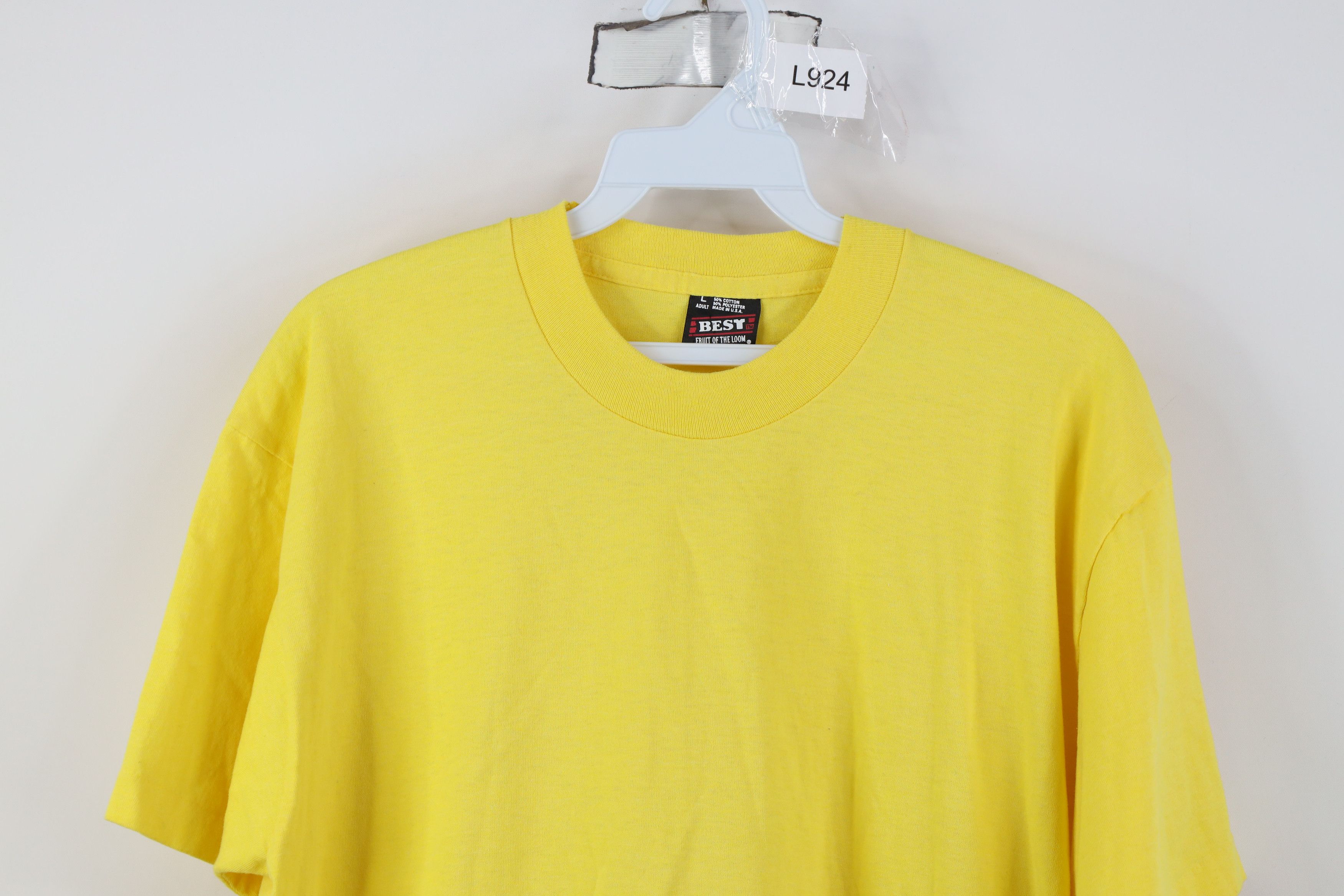 Vintage Vintage 80s 90s Streetwear Short Sleeve T-Shirt Yellow USA Size US L / EU 52-54 / 3 - 2 Thumbnail
