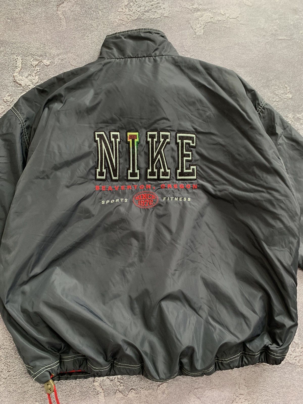 Nike × Vintage Vintage 90’s Nike Oregon Big Logo Anorak Jacket Baggy Fit XL Size US XL / EU 56 / 4 - 9 Thumbnail