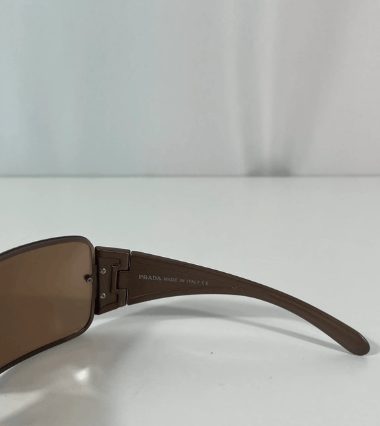 Prada PRADA Sunglasses Star Flame Wrap Shield Metal Size ONE SIZE - 3 Thumbnail
