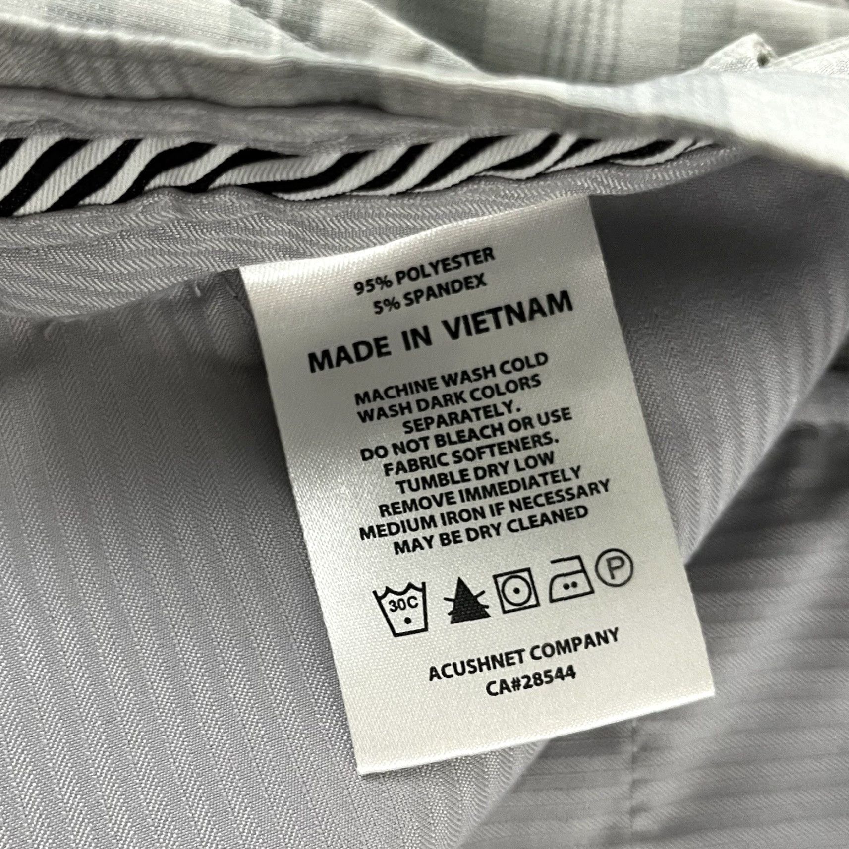 Footjoy FootJoy Mens Shorts 34 Gray Plaid Golf Stretch Performance Chino 9in Inseam 5-Pocket Brand Logo Breathable Casual Sports Mens Size US 34 / EU 50 - 7 Thumbnail