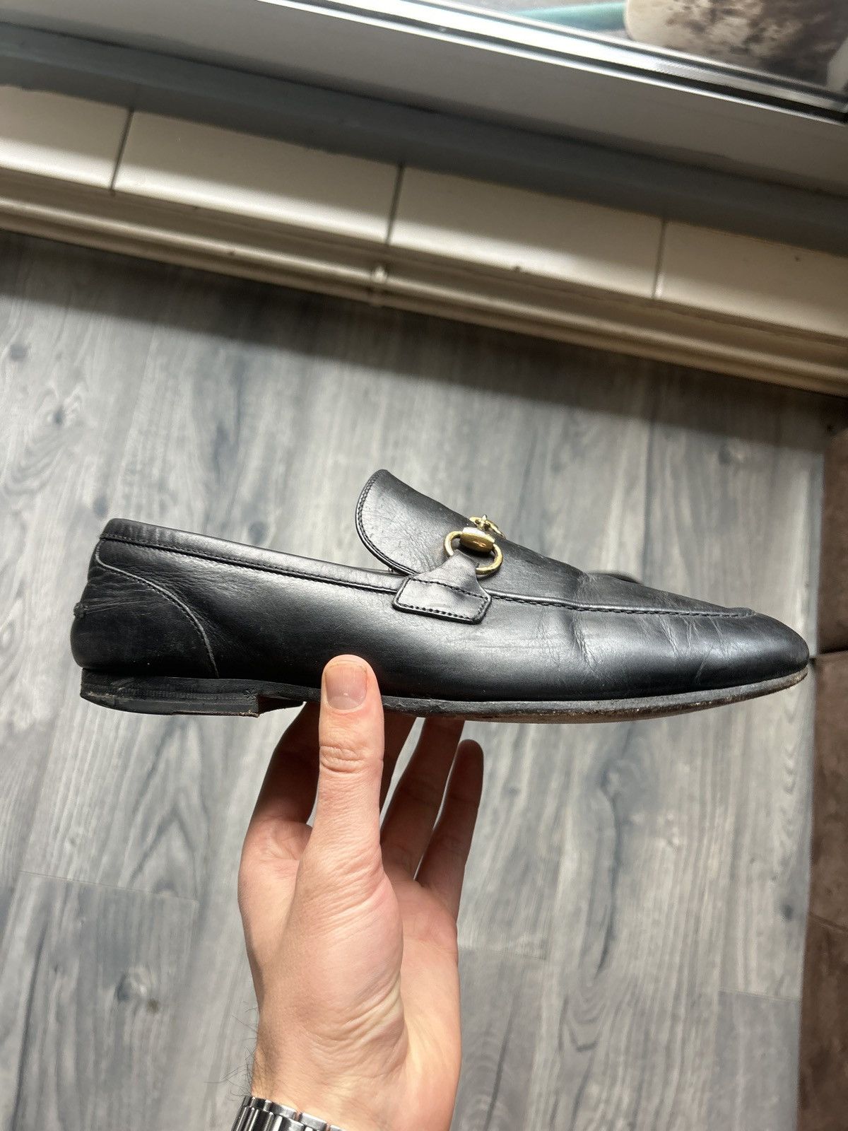 Gucci Black Horsebit Loafers in Leather Size US 7 / EU 40 - 16 Thumbnail