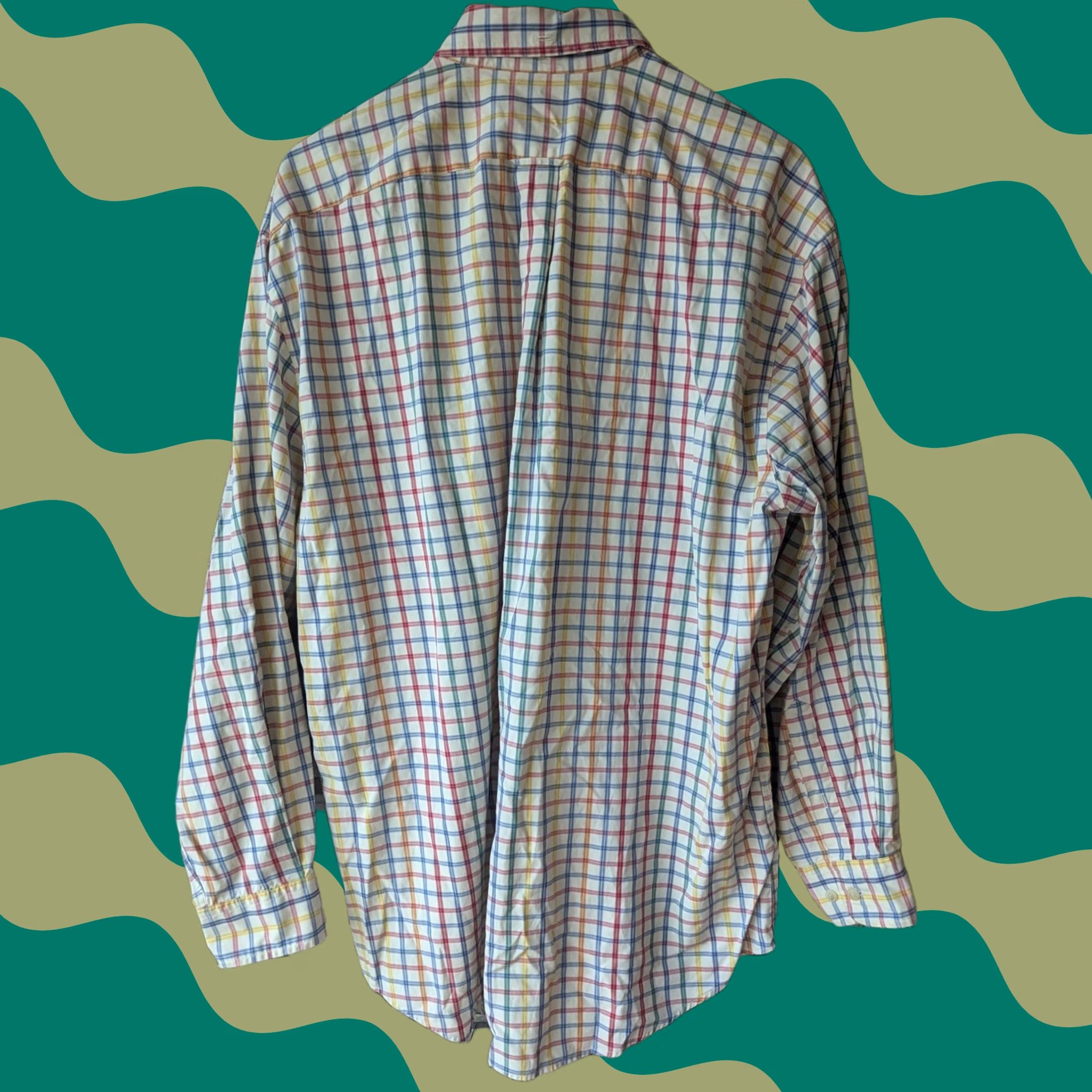 Faconnable Vtg Faconnable Mens Multicolor Check Button-Down Shirt L Albert Goldberg Cotton Shirt Size US L / EU 52-54 / 3 - 1 Thumbnail