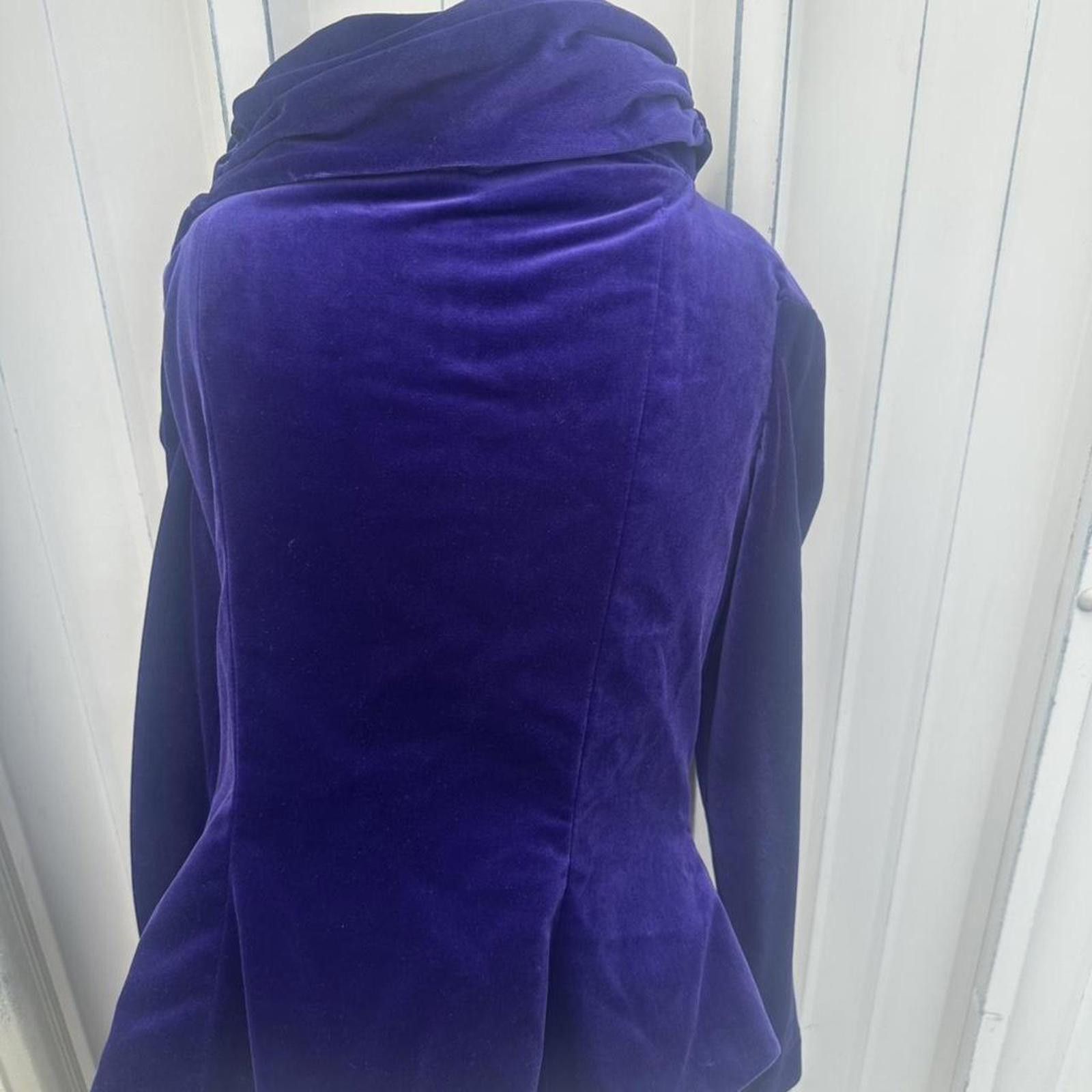 Other Vintage Purple Velvet off - the - shoulder jacket by Watters Size M / US 6-8 / IT 42-44 - 2 Thumbnail