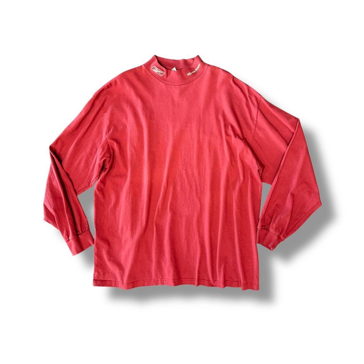 Reebok Red Atlanta Hawks Reebok Mockneck Size US XL / EU 56 / 4 - 1 Thumbnail