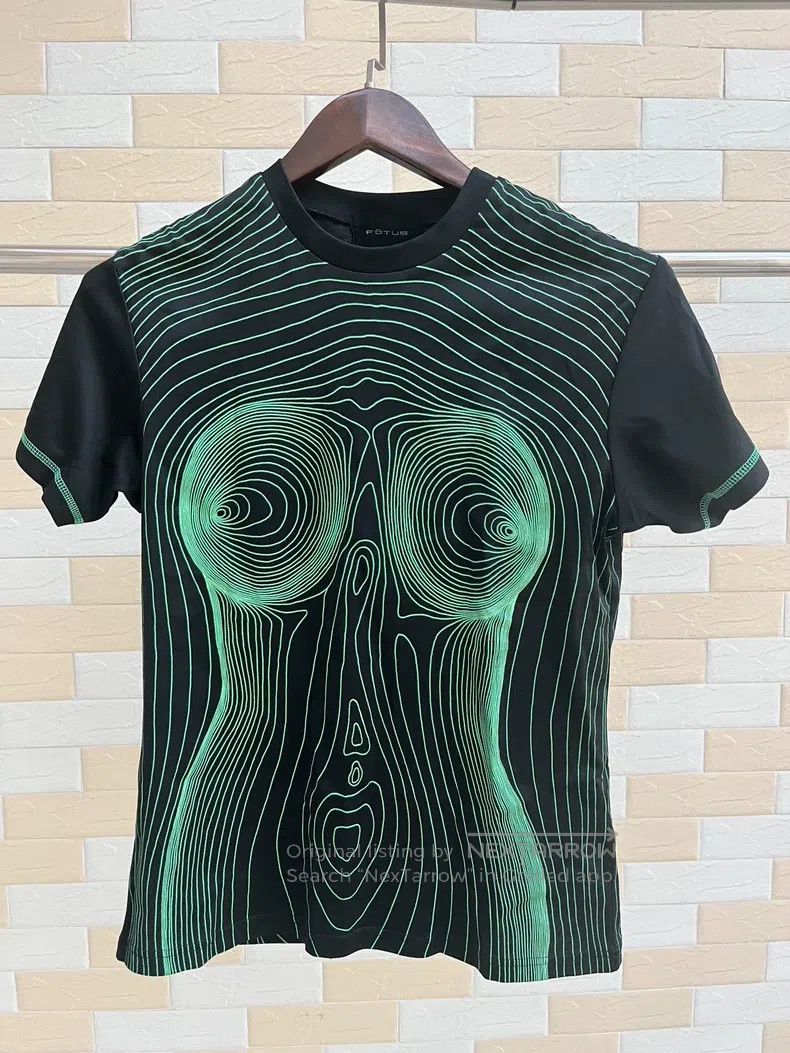 Fotus fotus size F Fluorescent striped T-shirt Size M / US 6-8 / IT 42-44 - 1 Thumbnail
