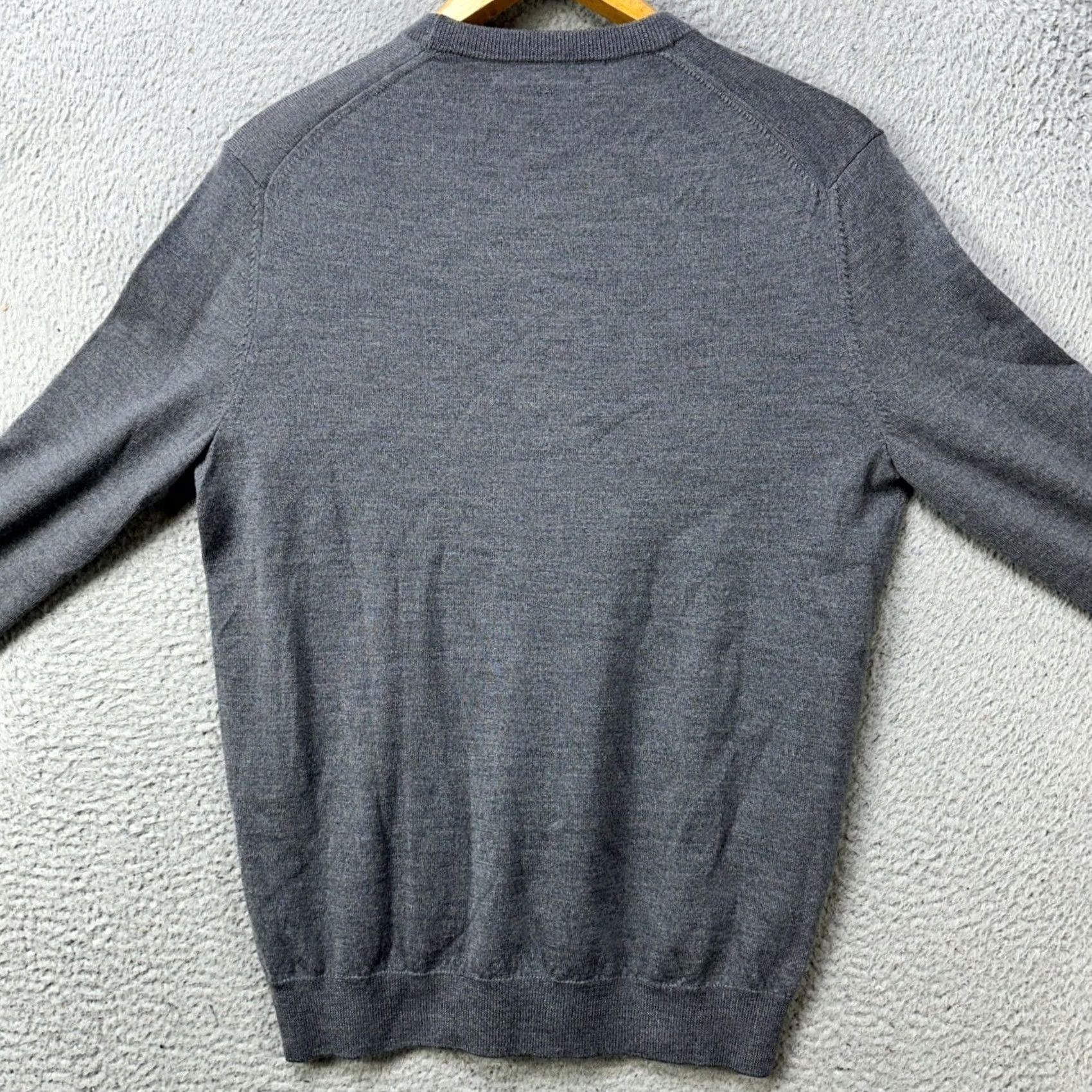 Bloomingdale's Bloomingdales Mens Crewneck Sweater Gray 100% Merino Wool Lightweight Knit Pullover M Adult Mens Casual Workwear Fall Winter Spring Size US M / EU 48-50 / 2 - 2 Thumbnail